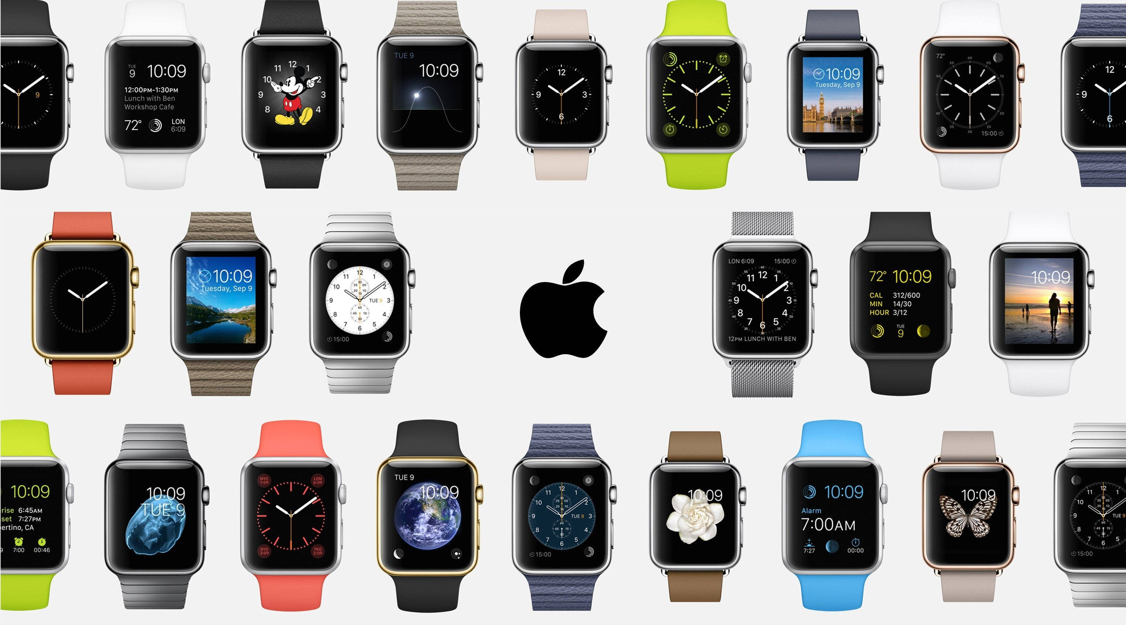 Apple Watch Verskillende Reekse Muurpapier