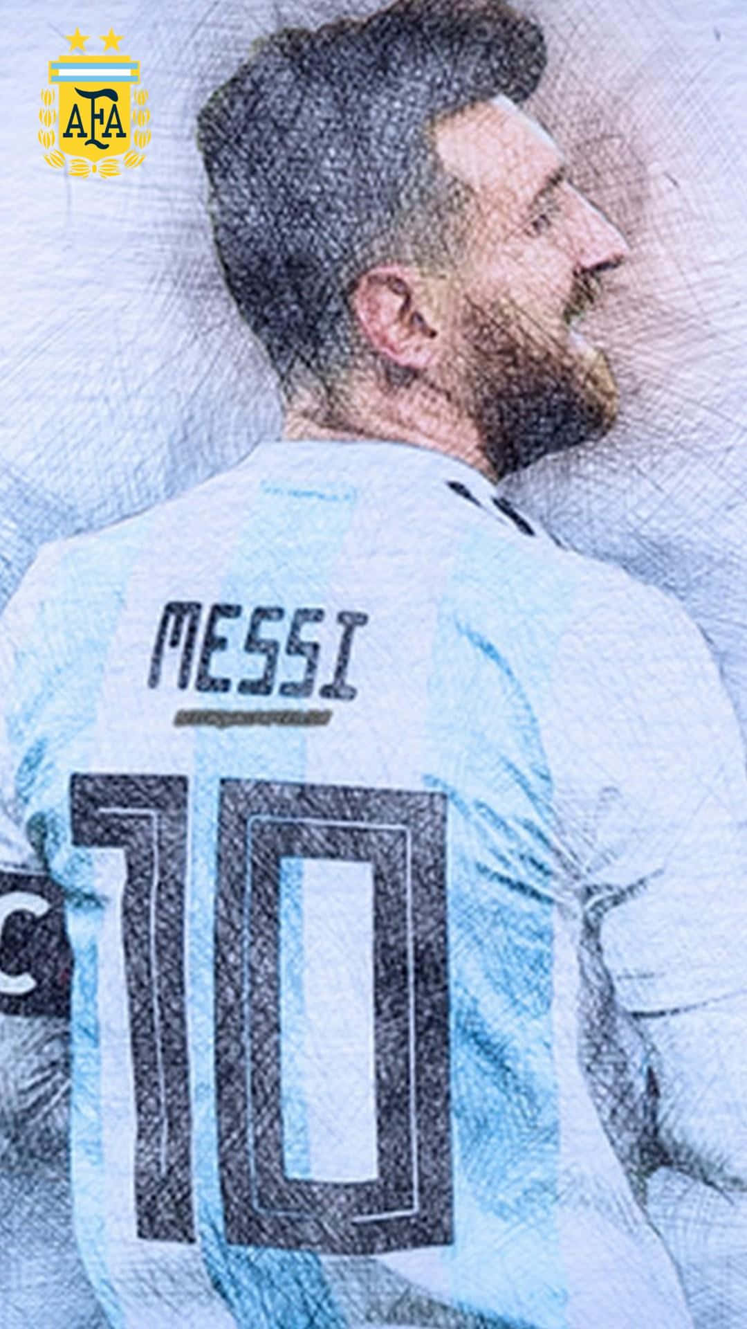 Argentinië Nommer 10 Messi iPhone Muurpapier