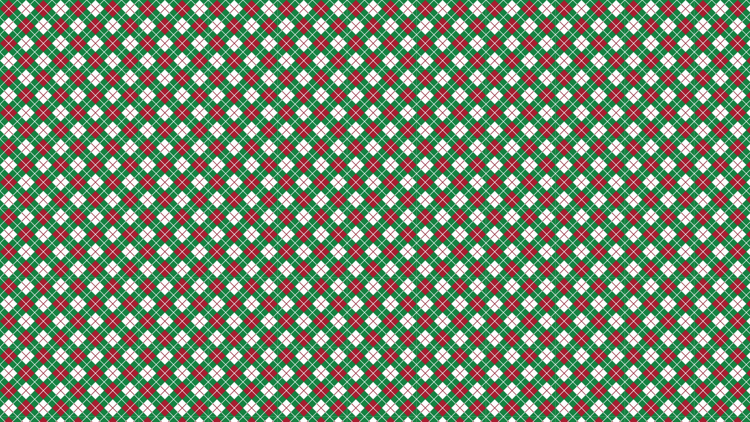Argyle Kersfees Estetiese Patroon Muurpapier