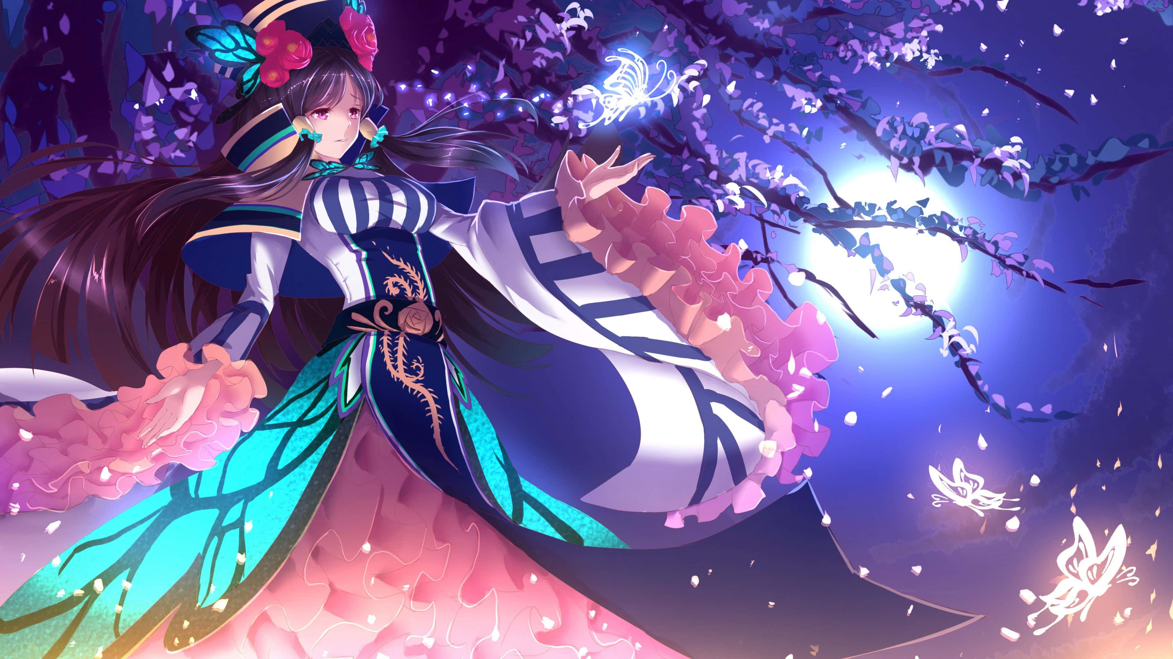 Asemrowende 4K Anime-toneel Muurpapier