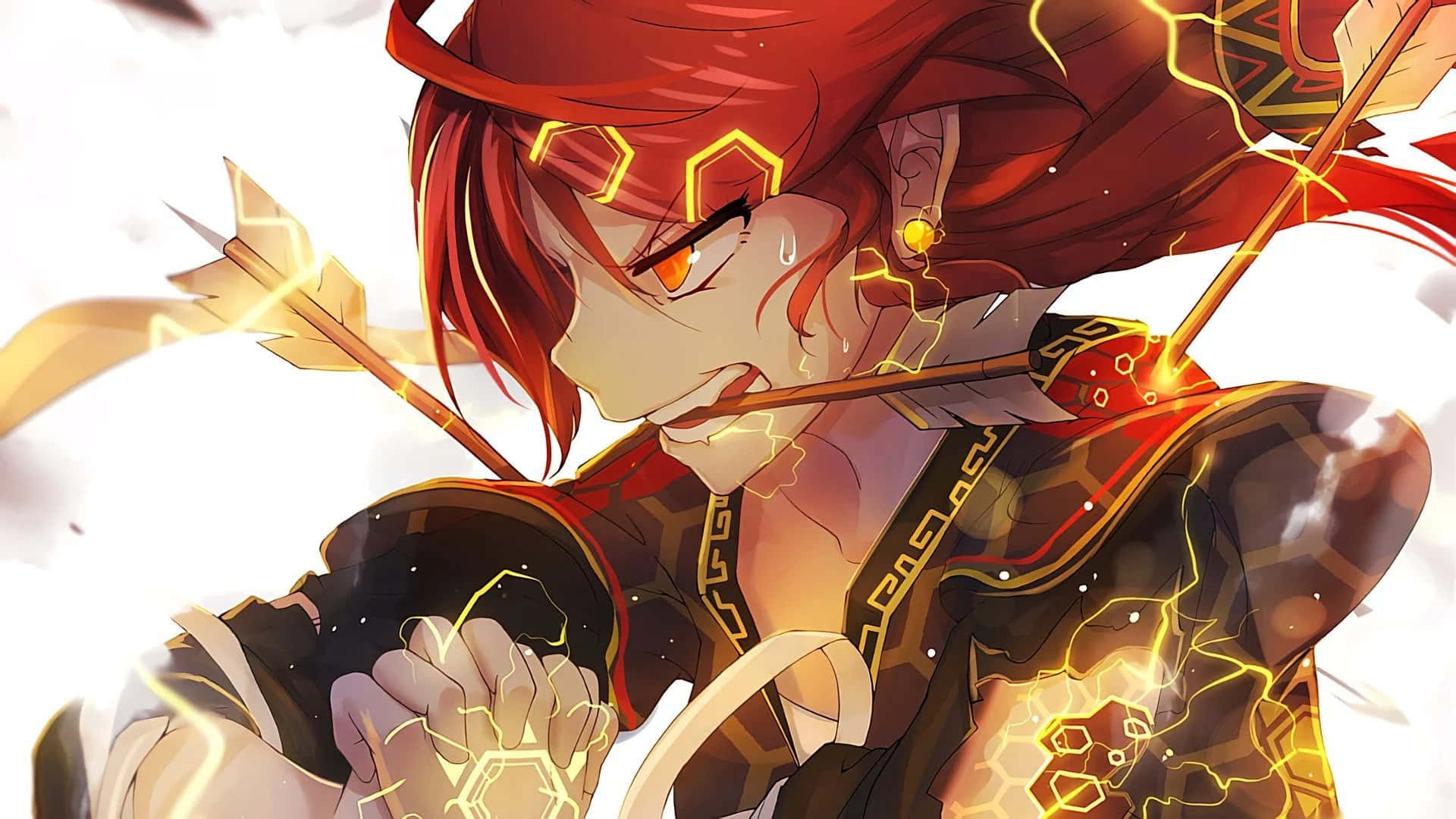 Asemrowende Anime Kuns Muurpapier