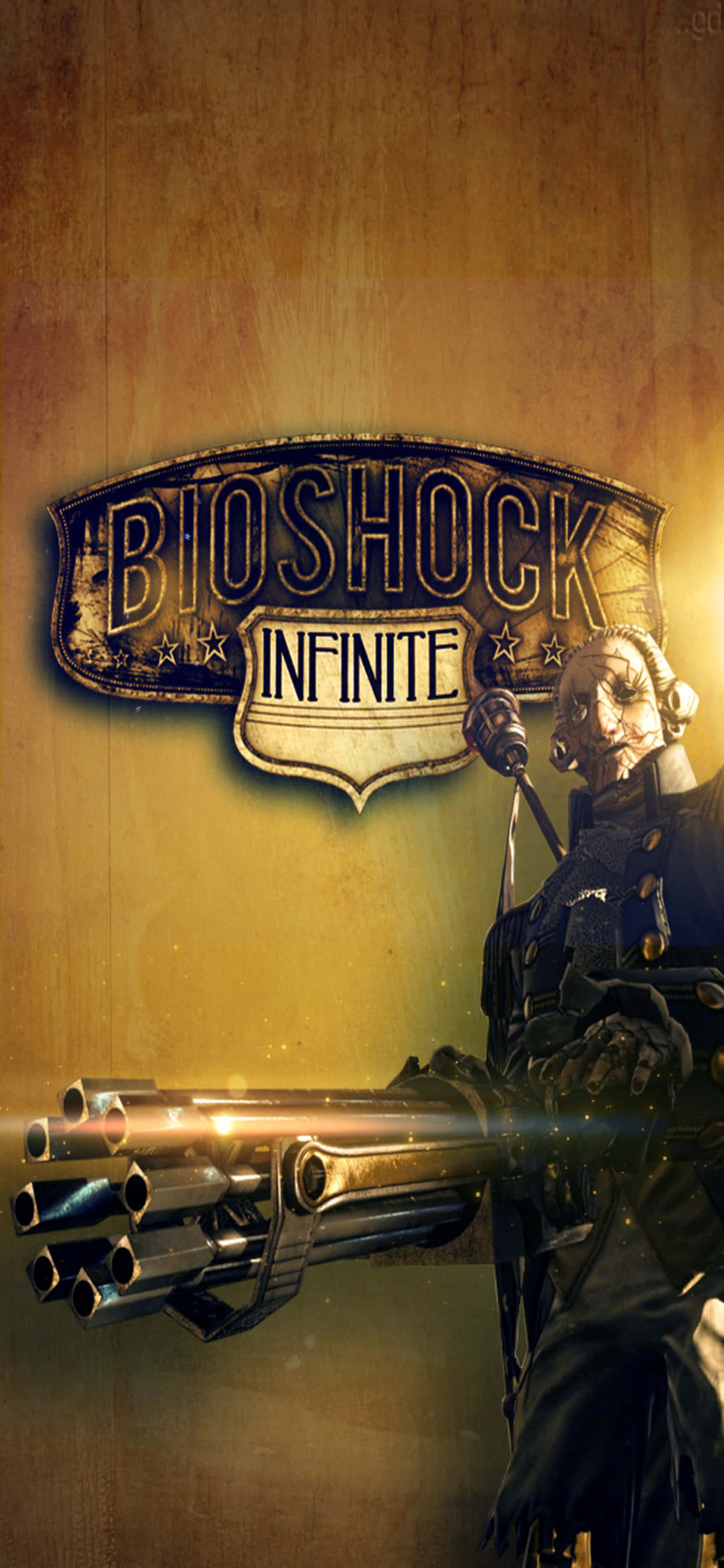 Pragtige Bioshock Infinite Beeld Vertoon op iPhone XS Max Muurpapier