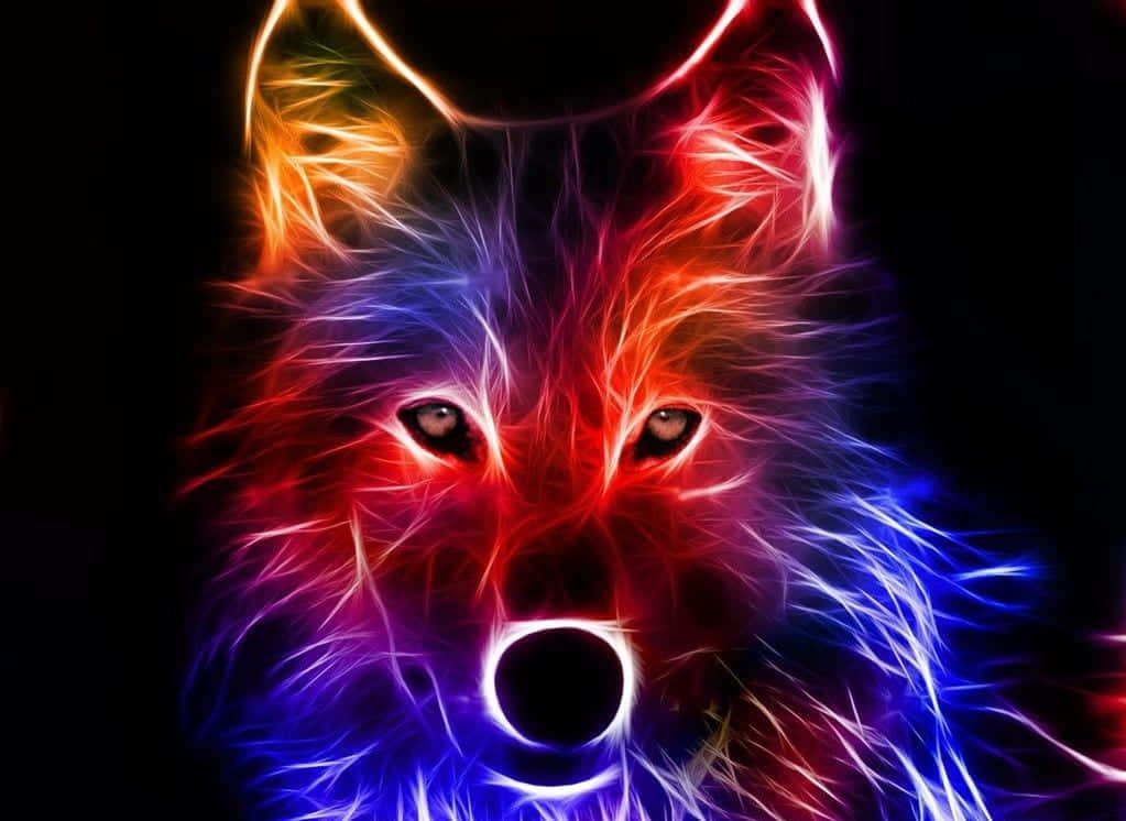 Asemrowende Galaxy Wolwe Foonskerm Muurpapier