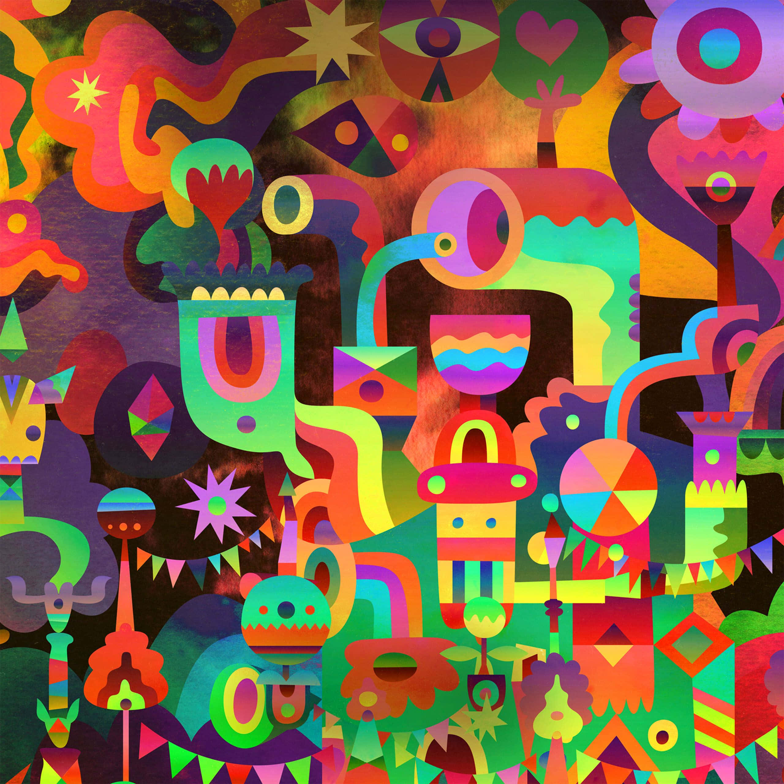 Asemrowende Galaxy Tab Heelal Muurpapier