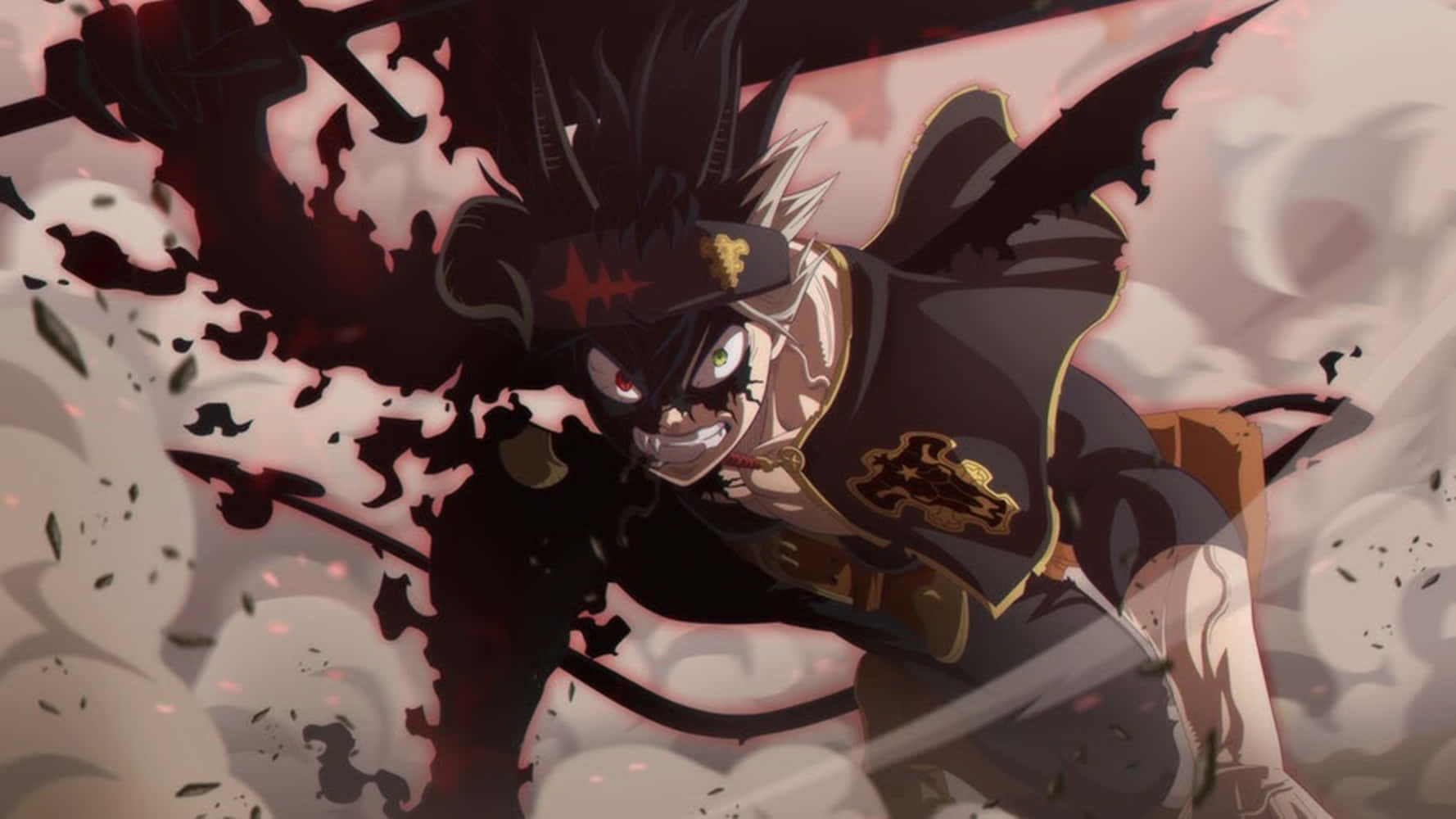 Asta Black Clover 4K Demon Duiwel Liebe Samesmelting Muurpapier