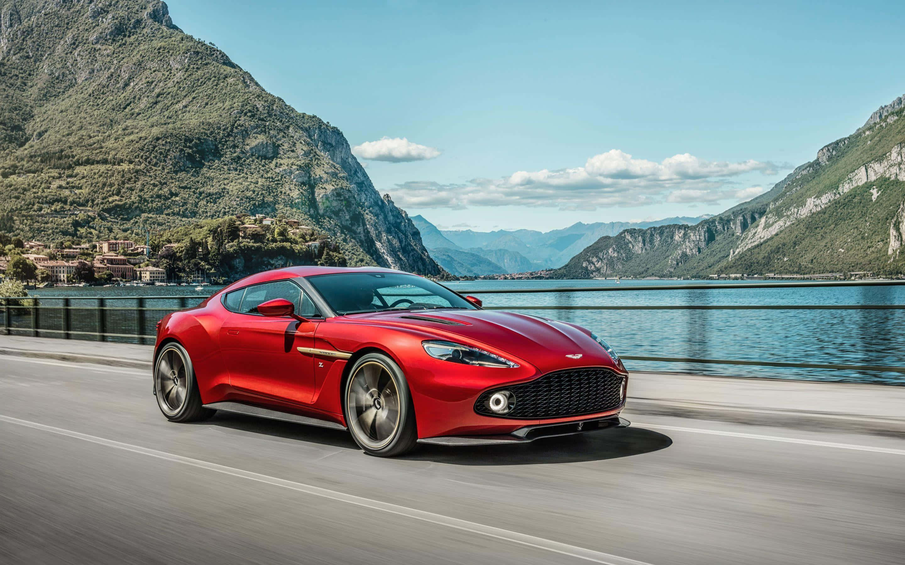 Aston Martin Vanquish in volle glorie Muurpapier