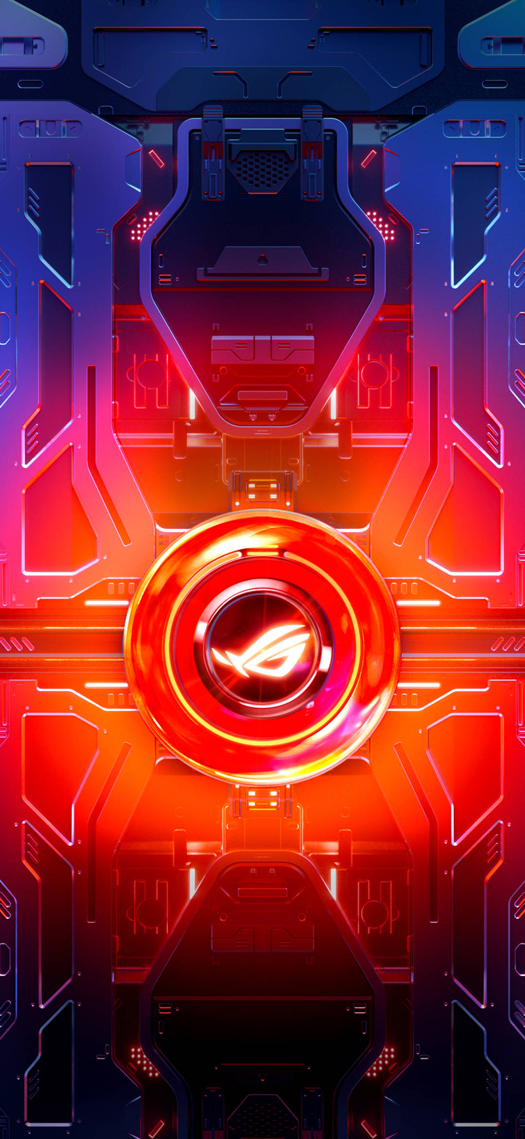 Asus ROG Phone Rooi Sirkel Muurpapier