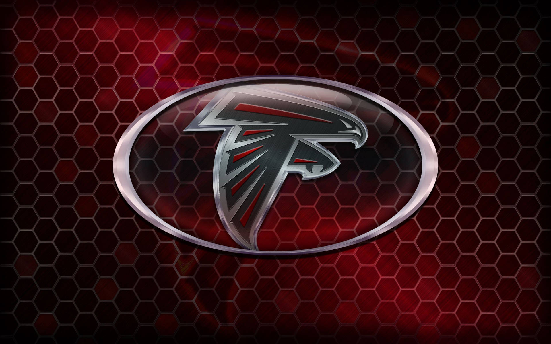 Atlanta Falcons Amerikaanse Sokker rooi lessenaar agtergrond.