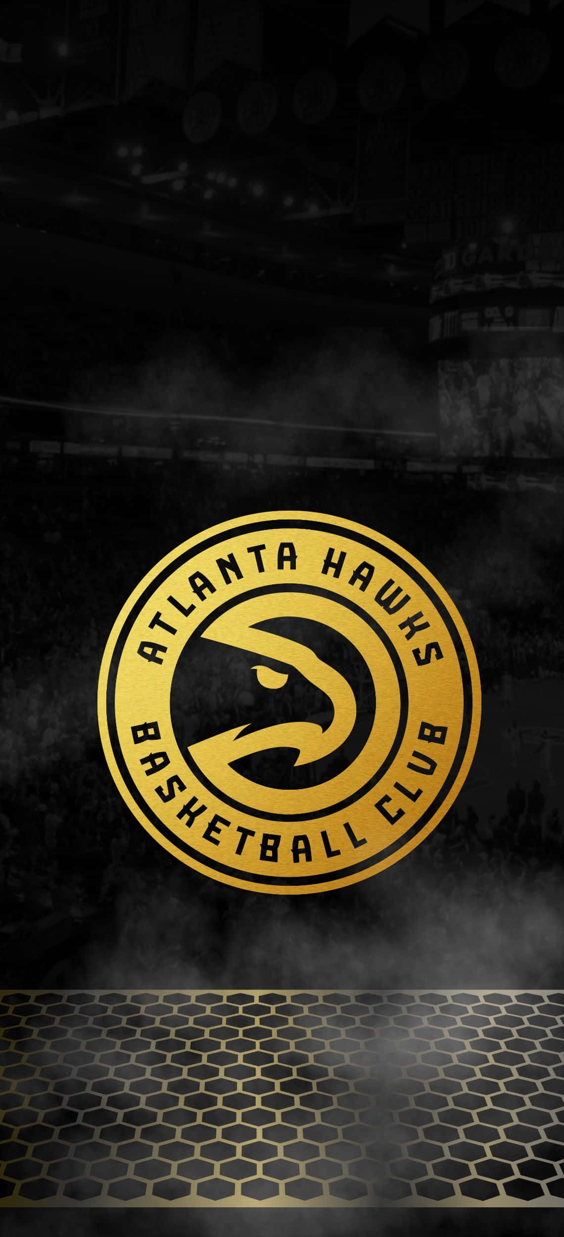 atlanta hawks basketbalklub-logo Muurpapier