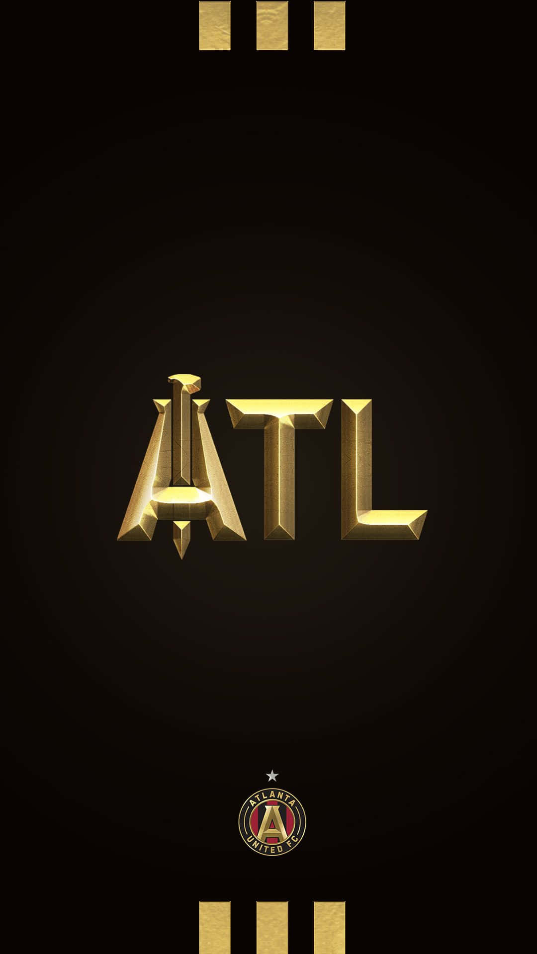 Atlanta United FC in Goud Muurpapier