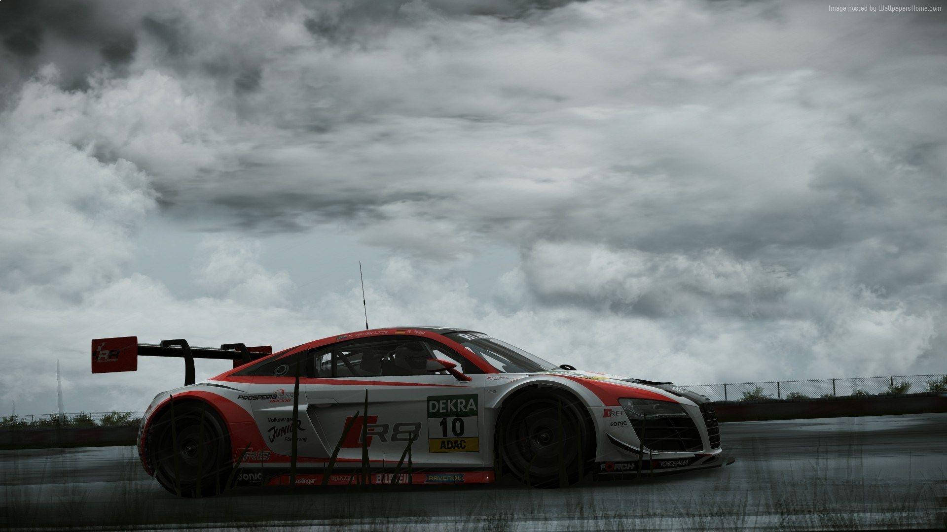 Audi R8 LMS GT3 van Project Cars Muurpapier