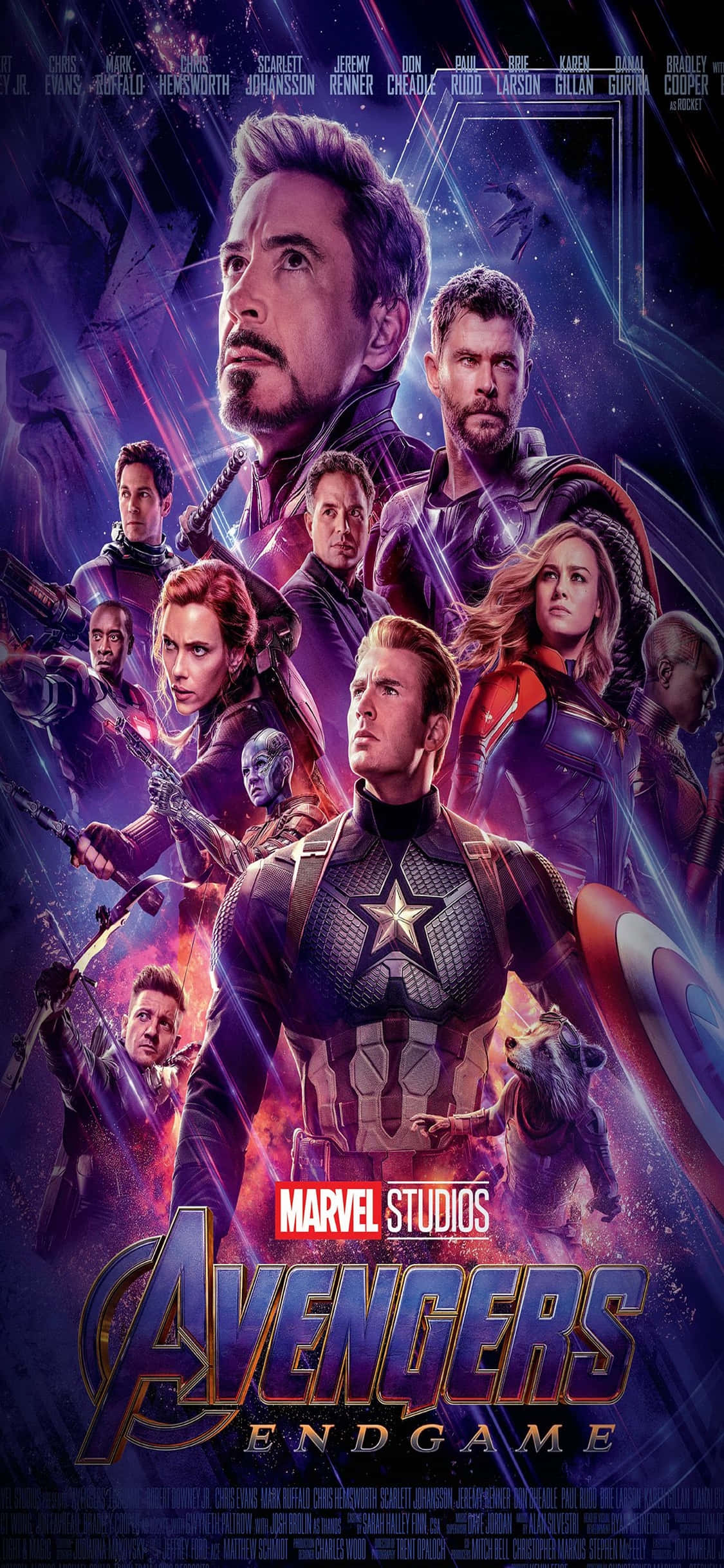avengers - endgame-plakkaat met die karakters Muurpapier