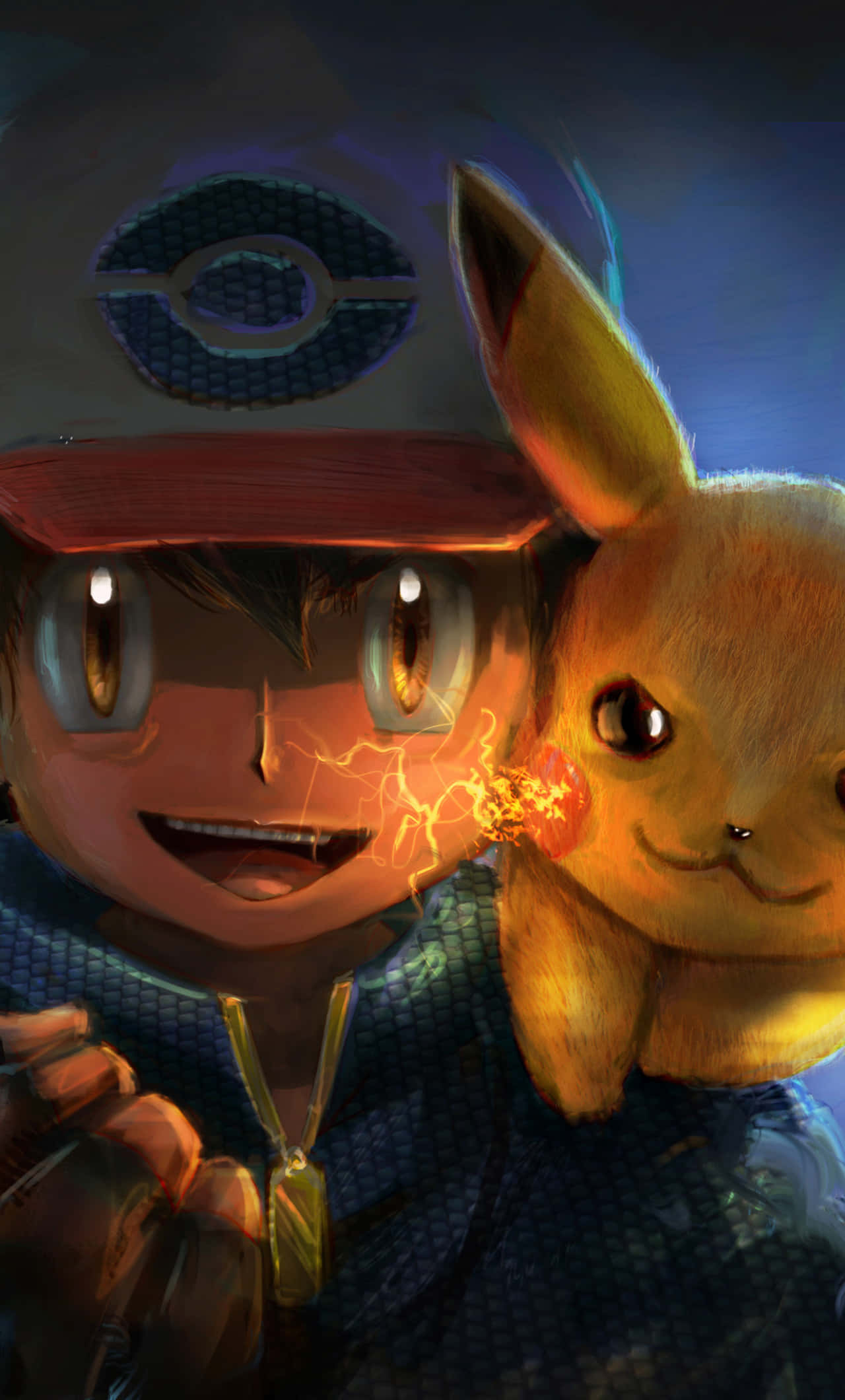 Avontuurmaats: Ash en Pikachu Muurpapier