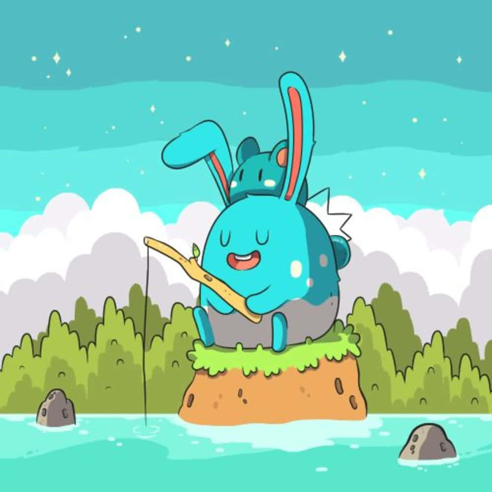 Azumarill Hengel Muurpapier