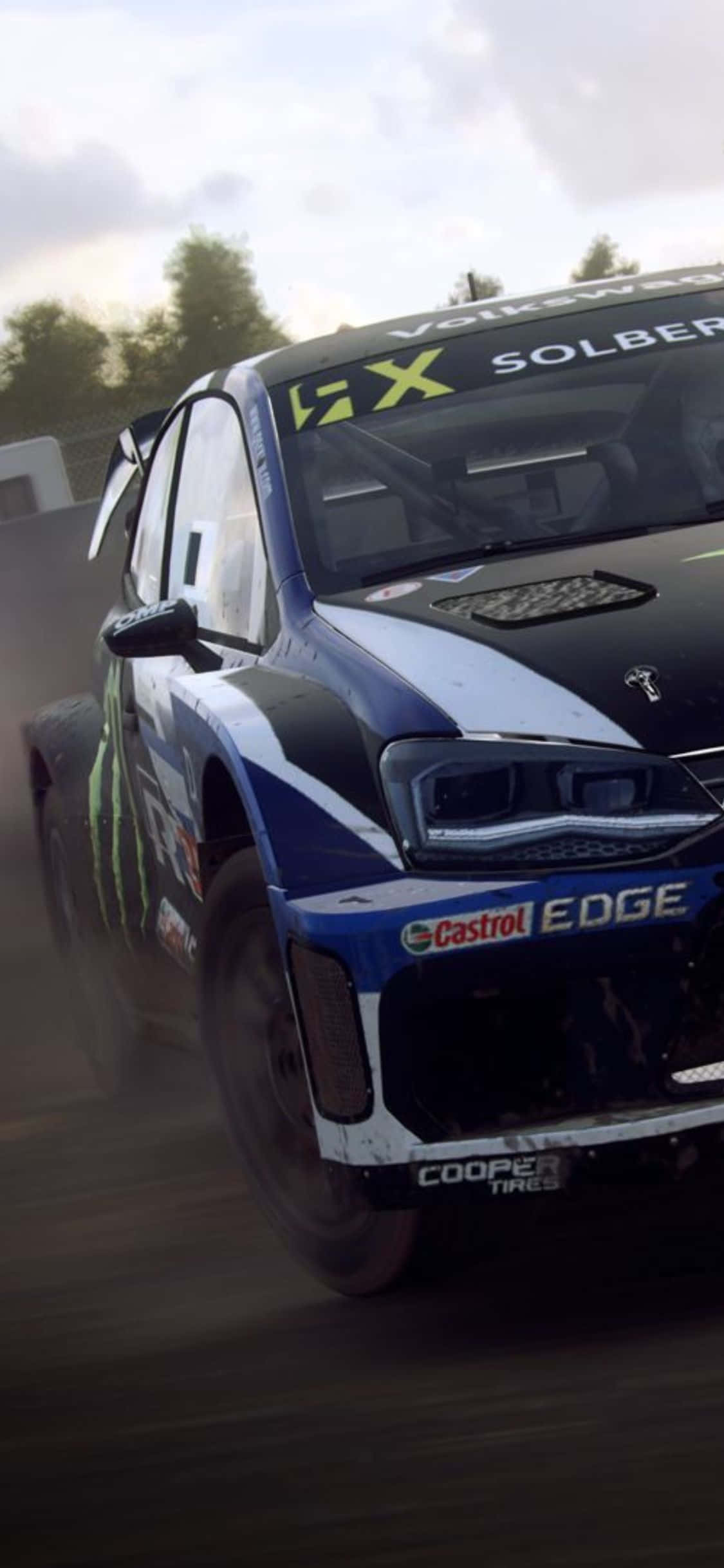 Baan jou pad na oorwinning met iPhone Xs Dirt Rally Muurpapier
