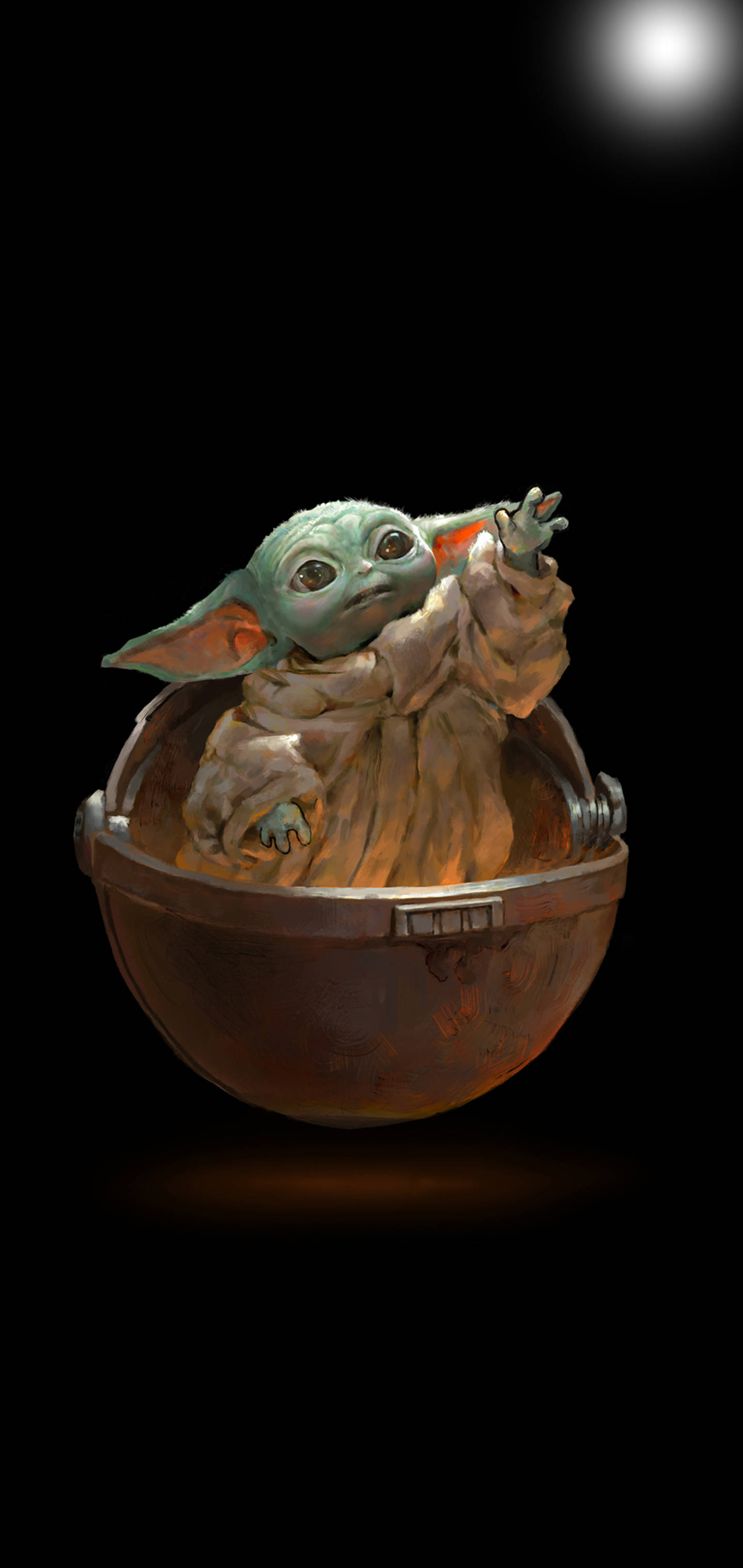 Baby Yoda is Hier! Muurpapier