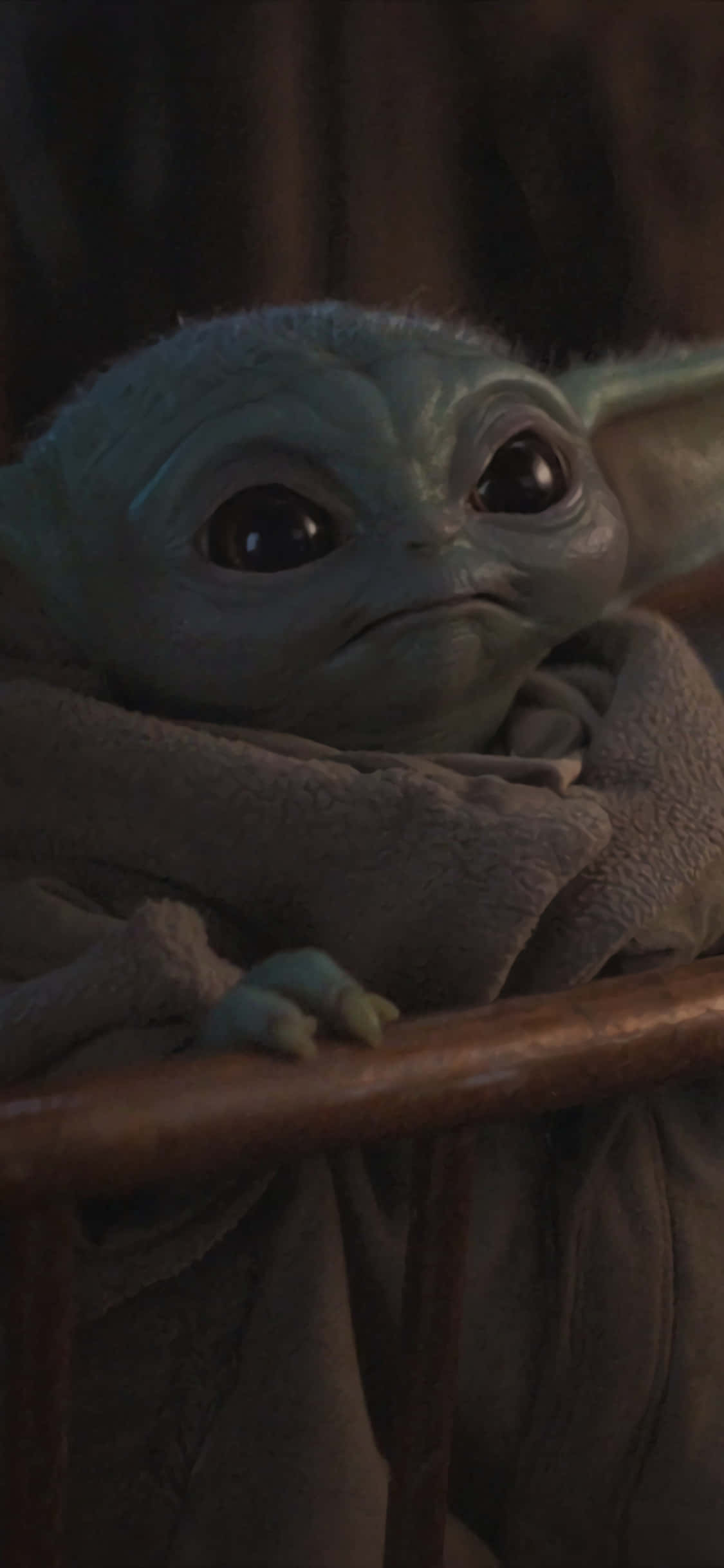 Baby Yoda Zoom Agtergrond Muurpapier