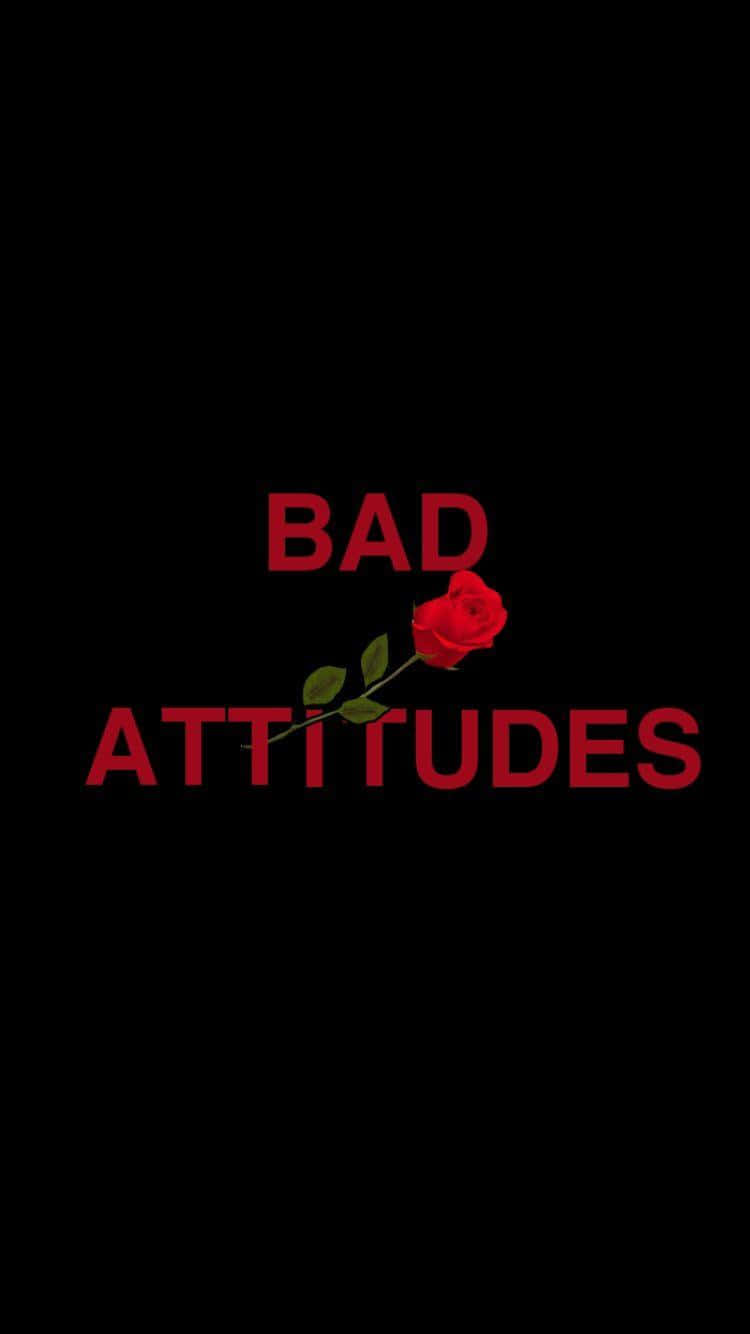 Baddie-houdings en Rooi Roos iPhone Muurpapier