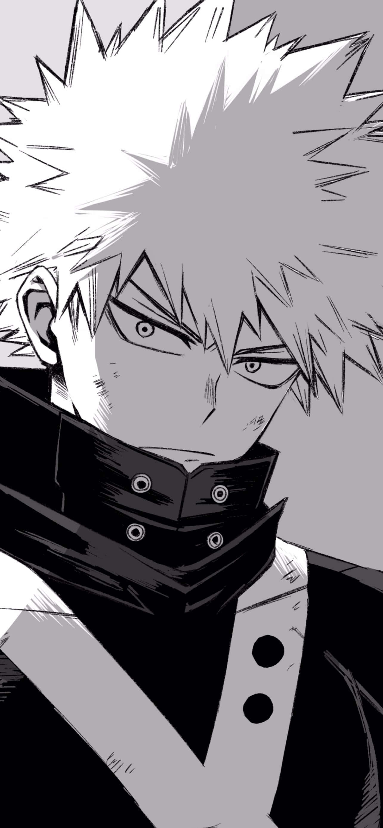Bakugou - 'n Vurige en ontploffende held in aksie Muurpapier