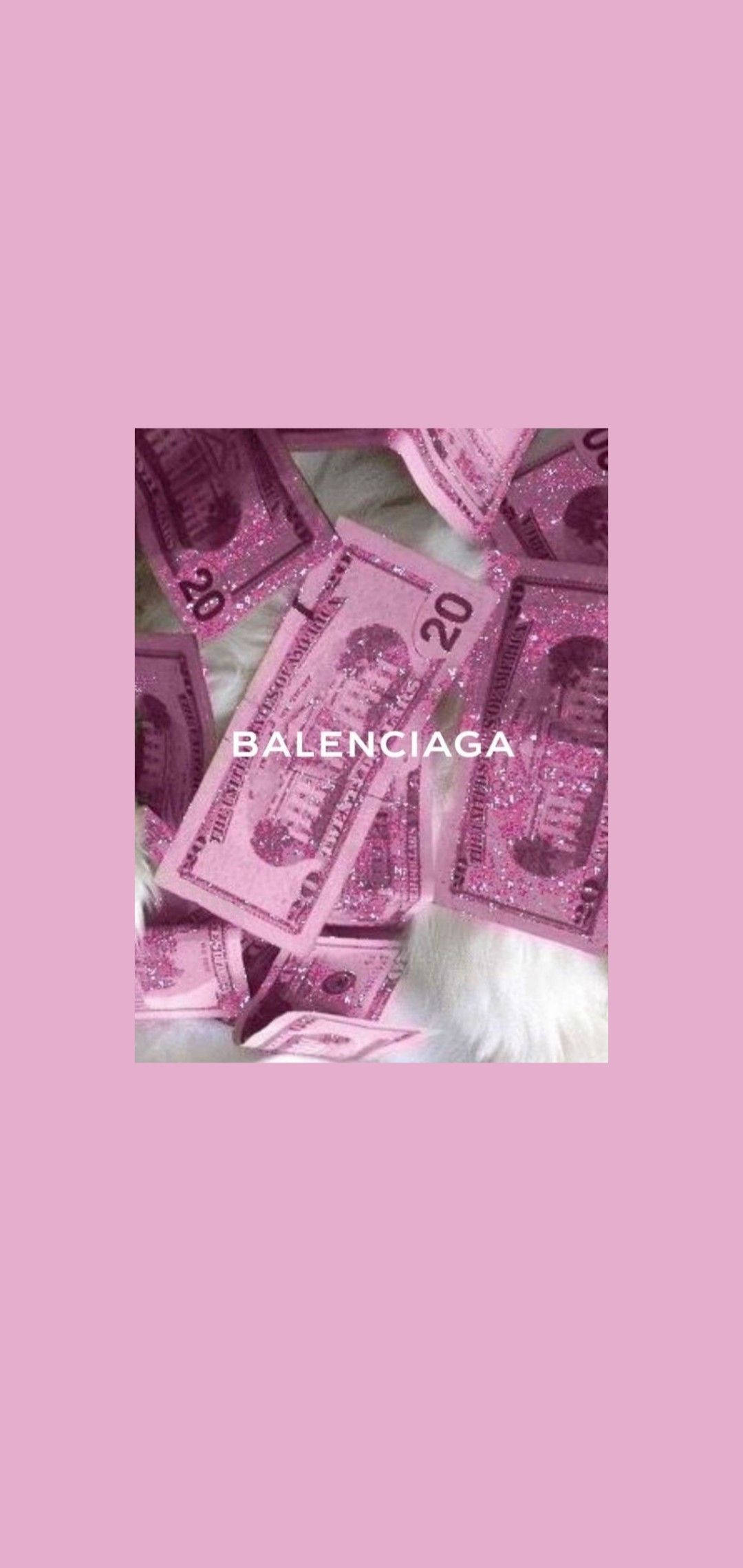 Balenciaga Estetiese Pers Plakkaat Muurpapier