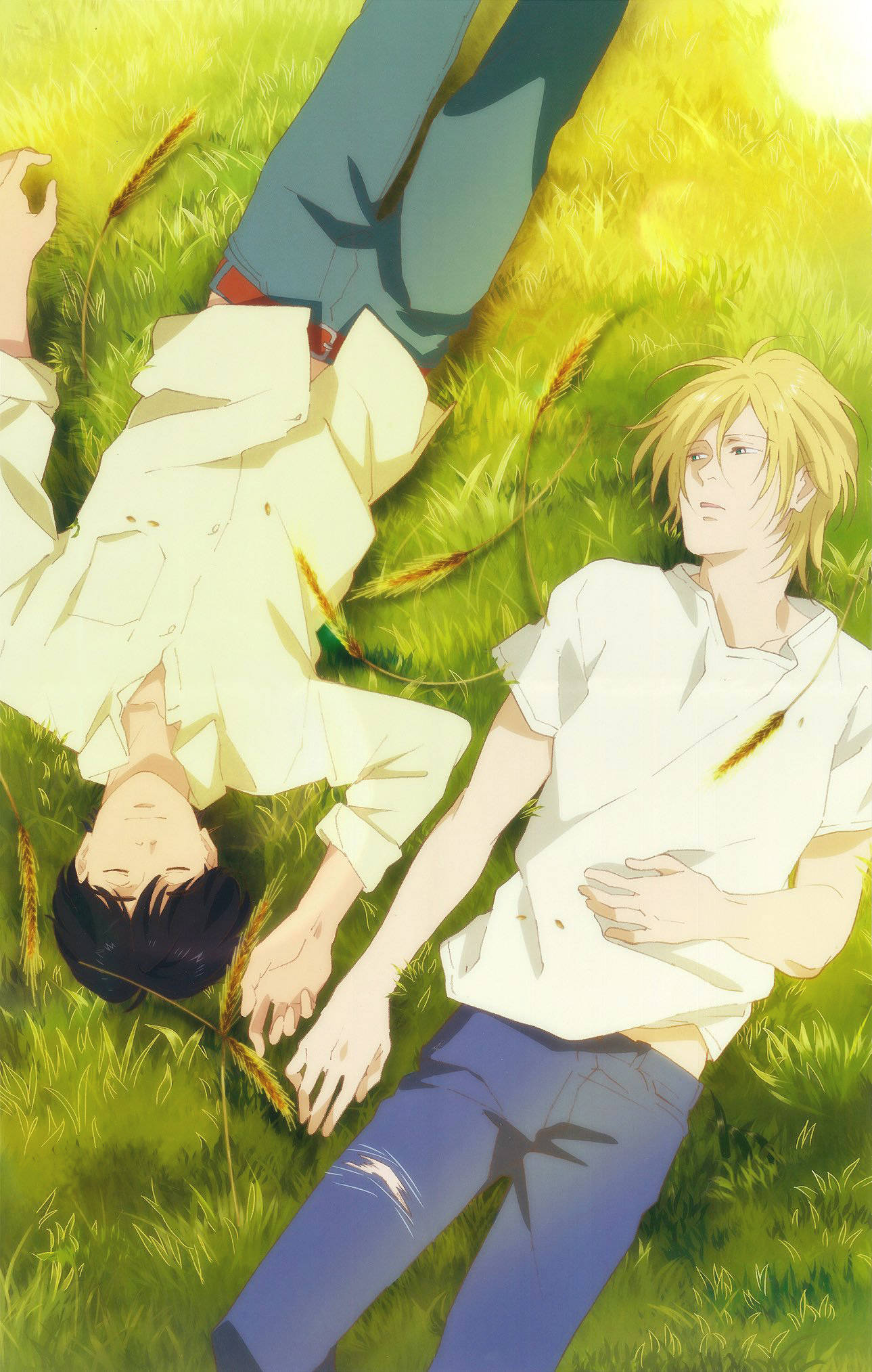Banana Fish Ash Eiji Vrede Muurpapier