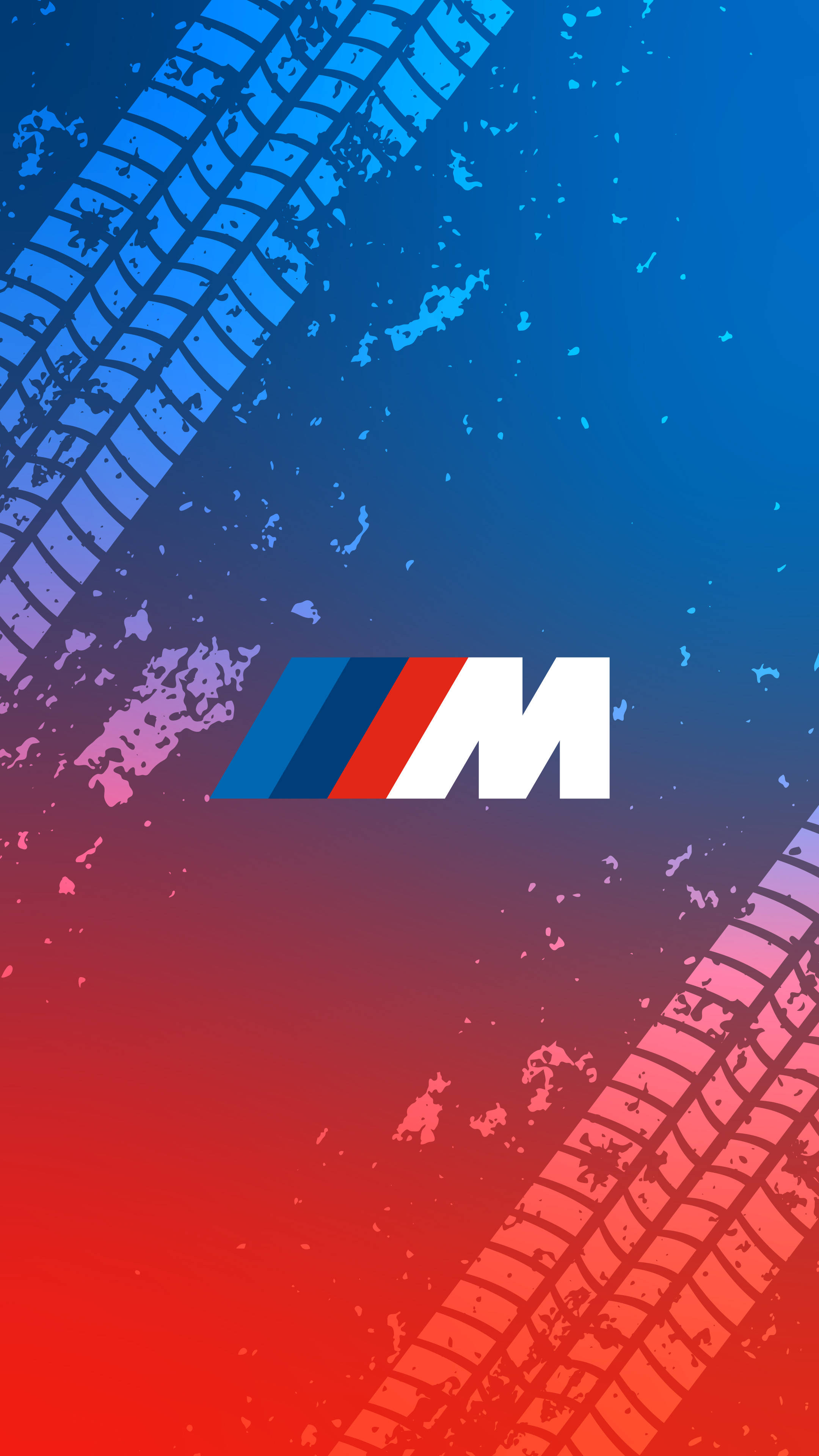 Bandspore BMW M-kenteken Muurpapier