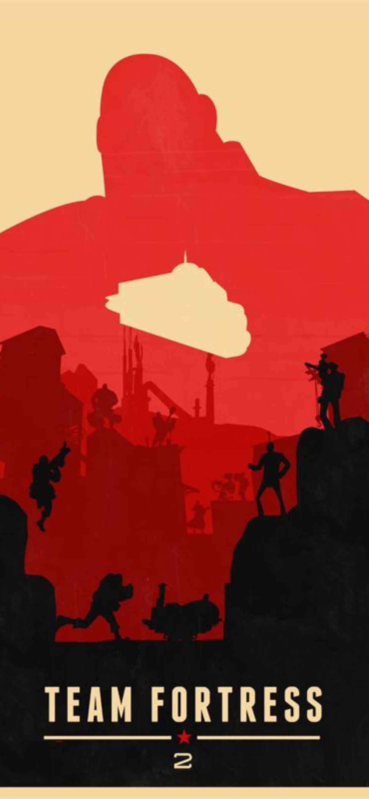 Banierontwerp iPhone Xs Max Team Fortress 2 Agtergrond Muurpapier