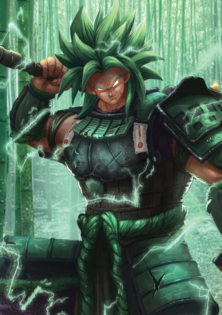 Bardock en Gine, Vader en Moeder van Goko, uit “Dragon Ball Super Broly” Muurpapier