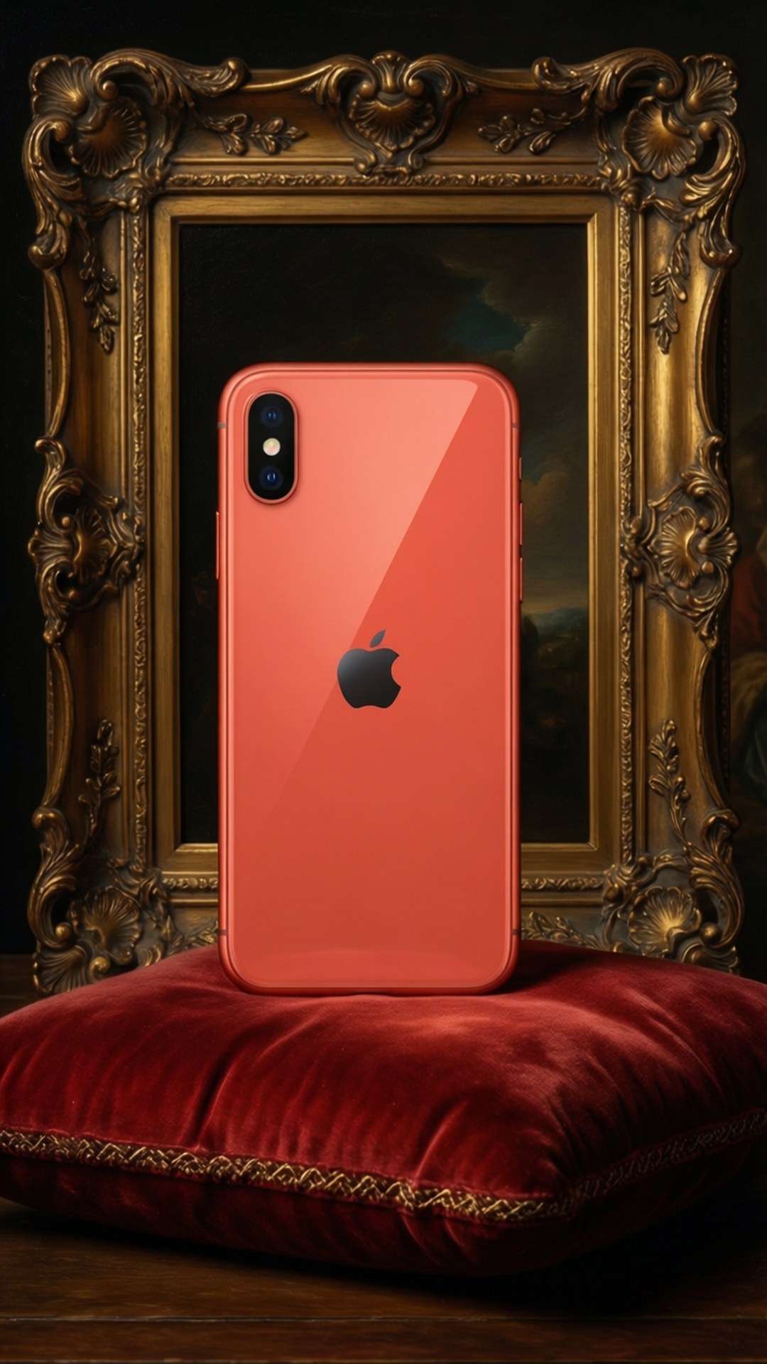 Barok Koraal iPhone XR Muurpapier