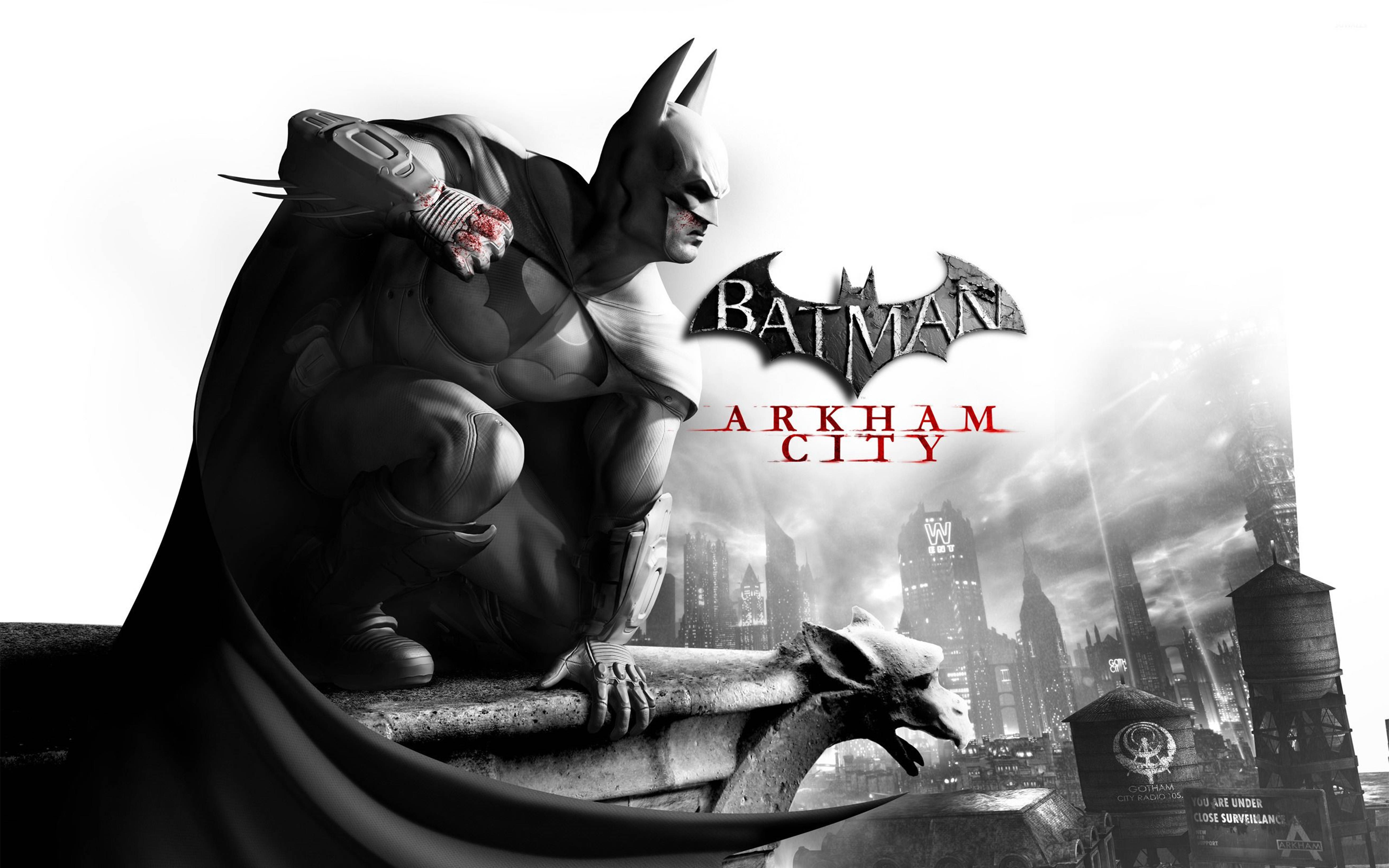 Batman Arkham City Plakkaat 4K Muurpapier