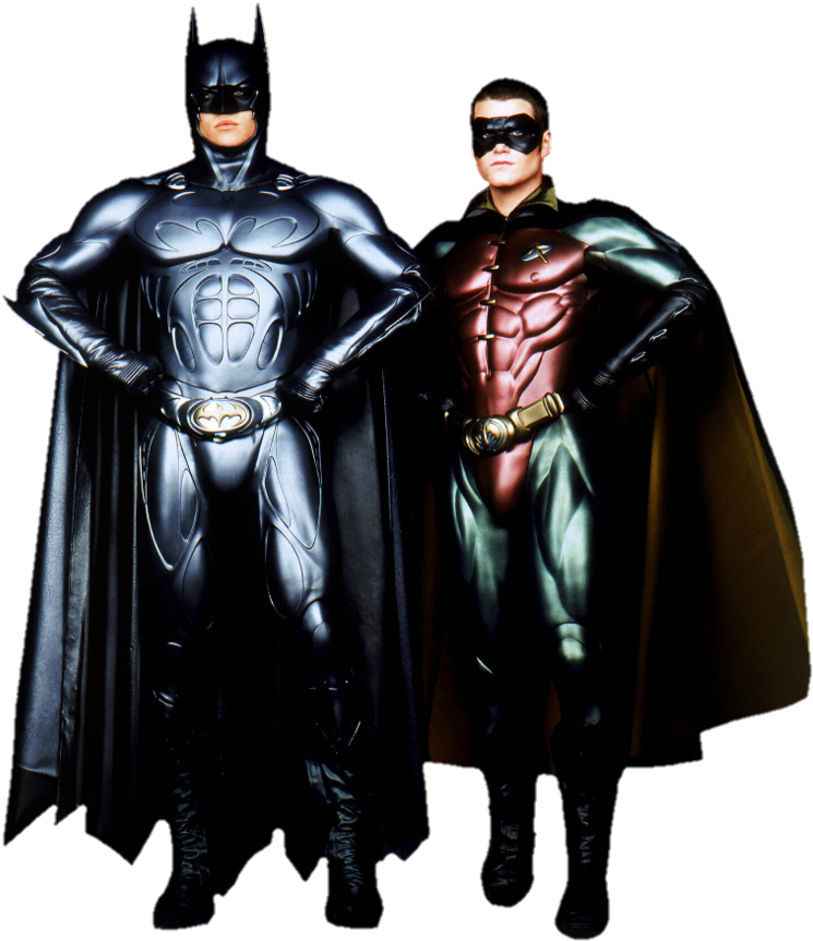 Batman en Robin Kostuums Muurpapier