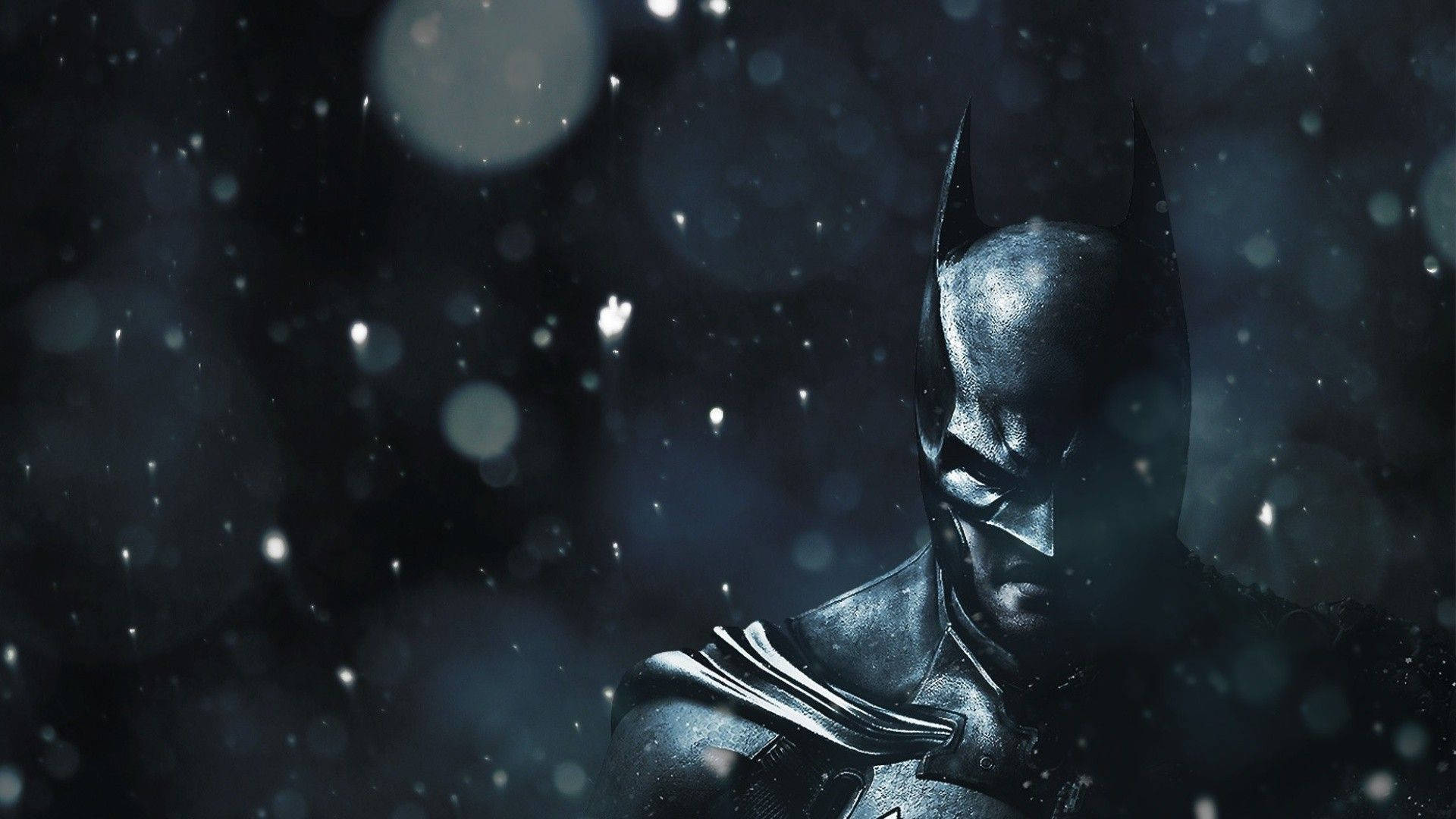Batman in die Sneeu agtergrond