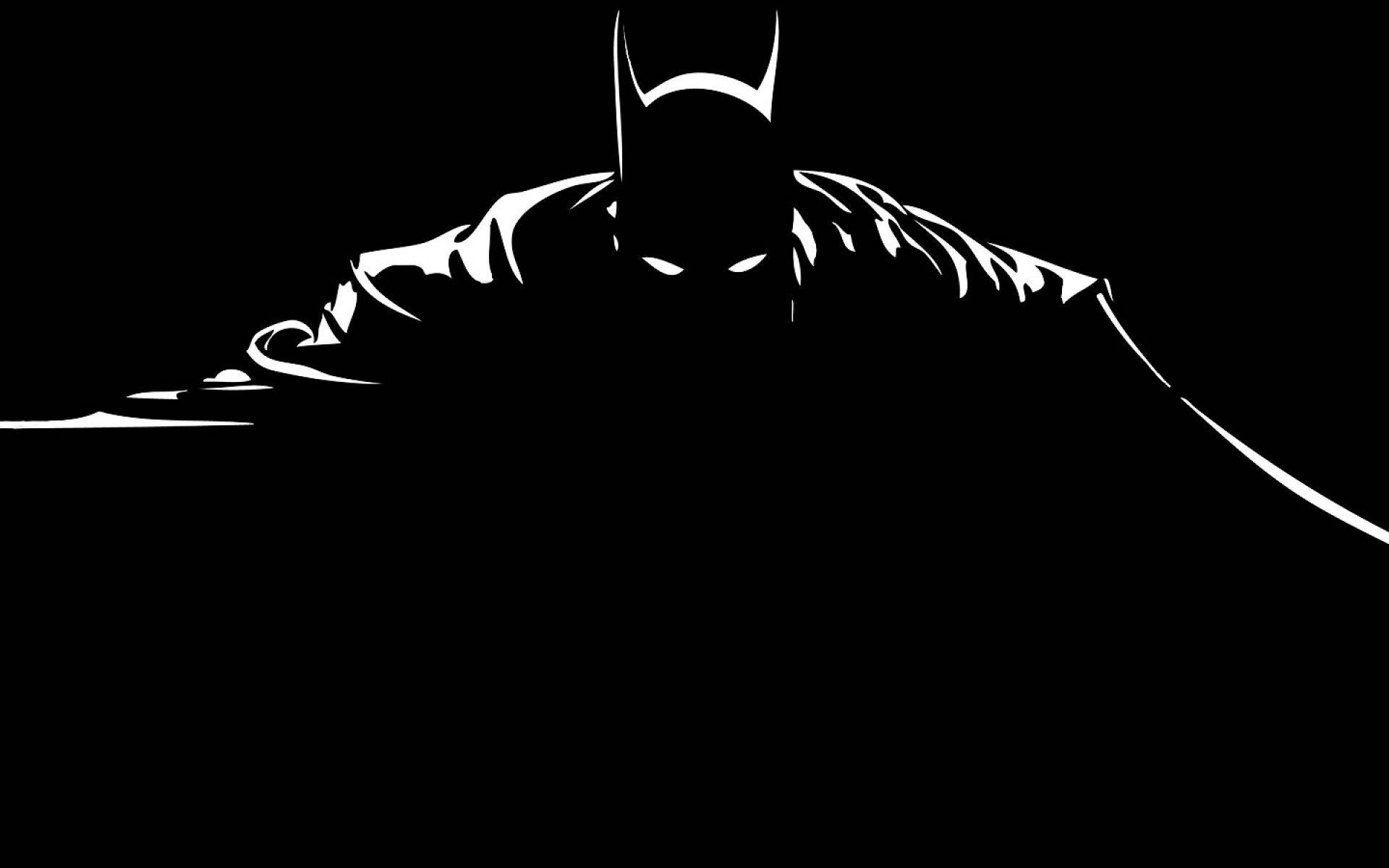 Batman kaap minimalistiese kuns agtergrond