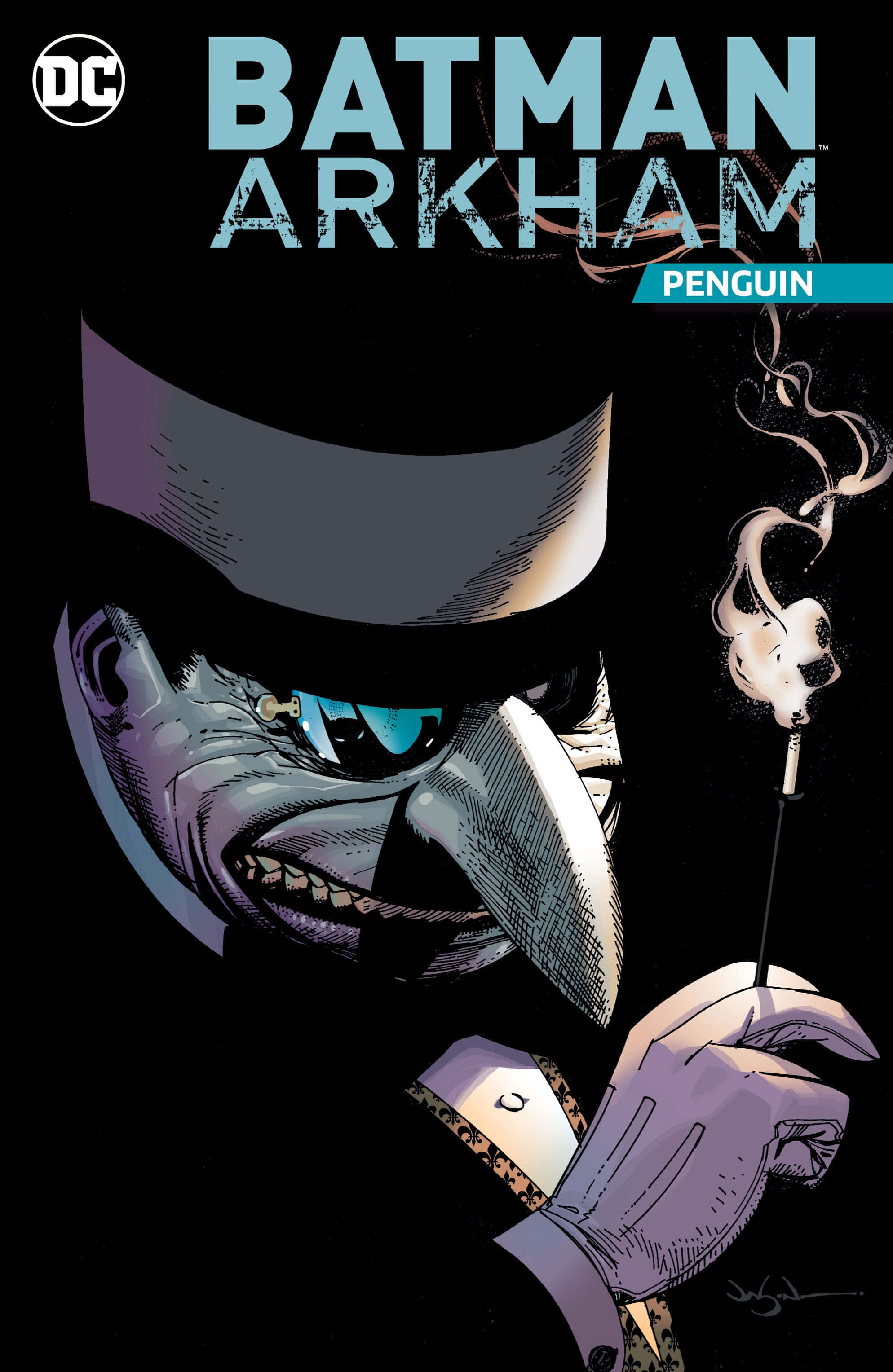 Batman konfronteer Pikkewyn in 'n epiese stryd Muurpapier