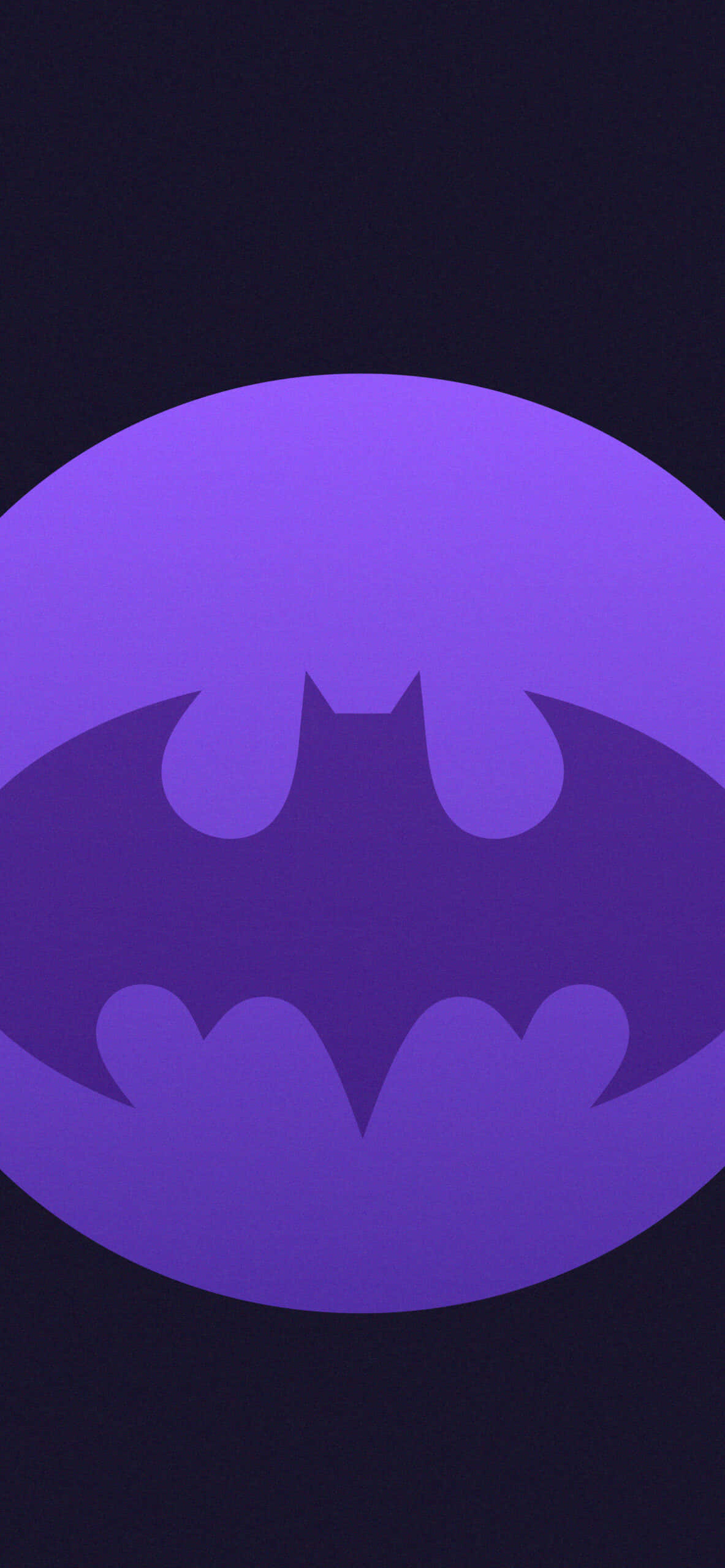 Batman Logo Mauve Agtergrond Muurpapier