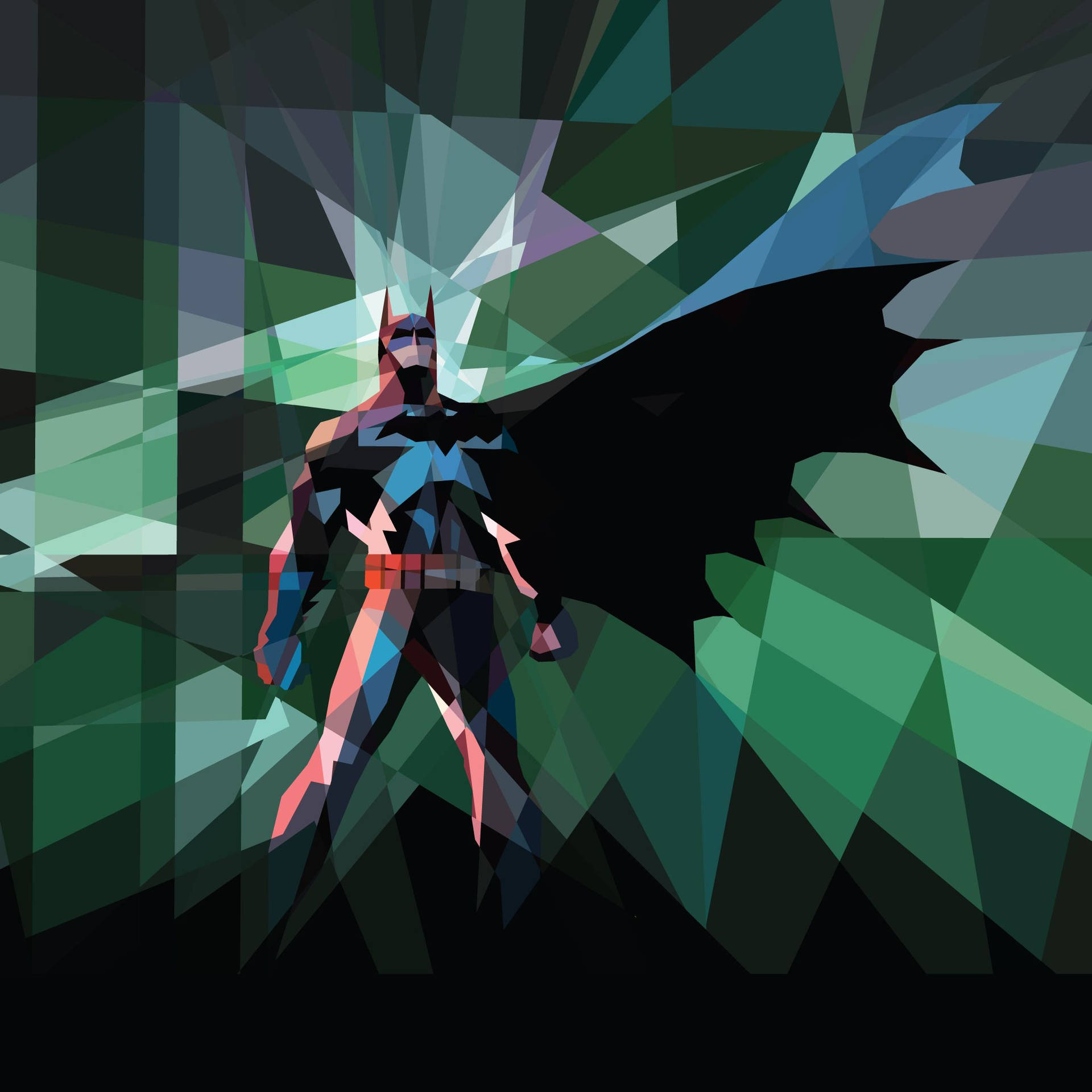 Batman meetkundige kuns agtergrond