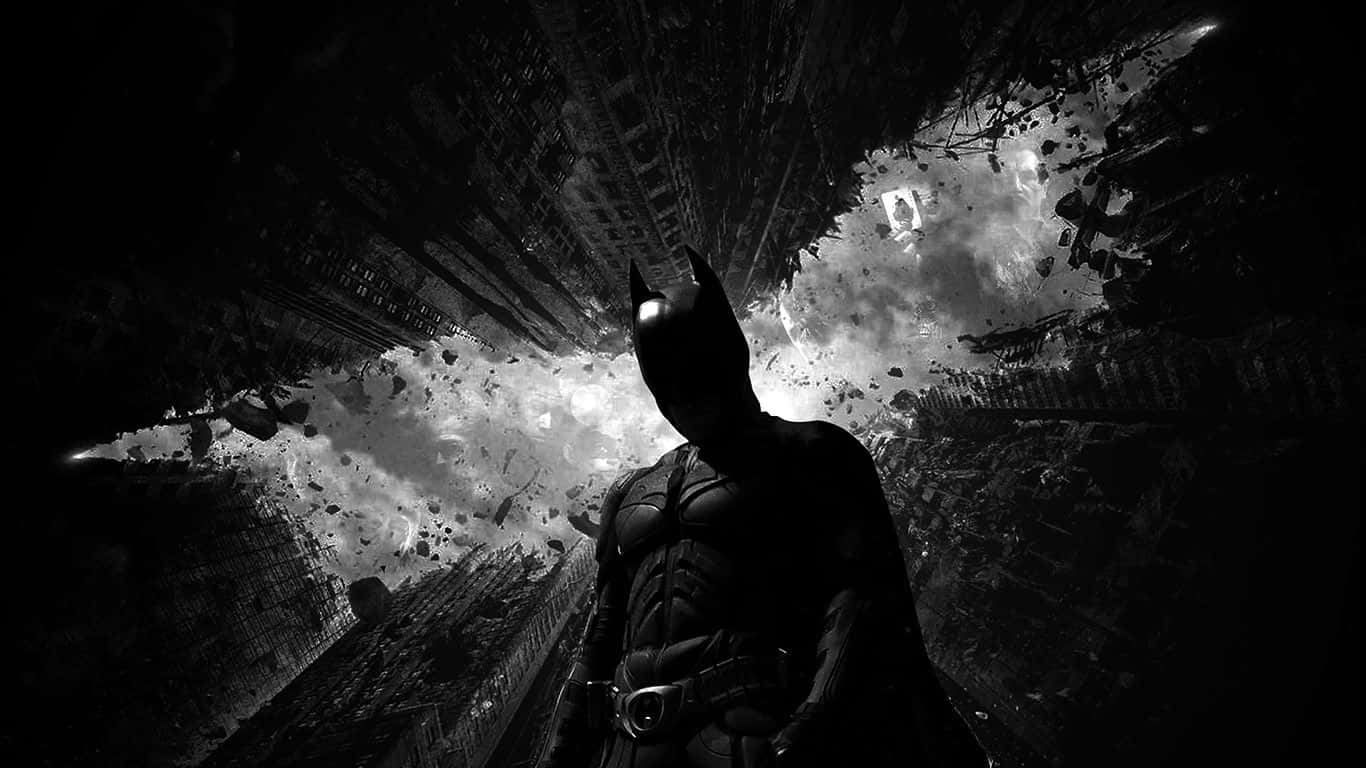 Batman-skootrekenaar Laagvlakhoek Digitale Kuns Muurpapier