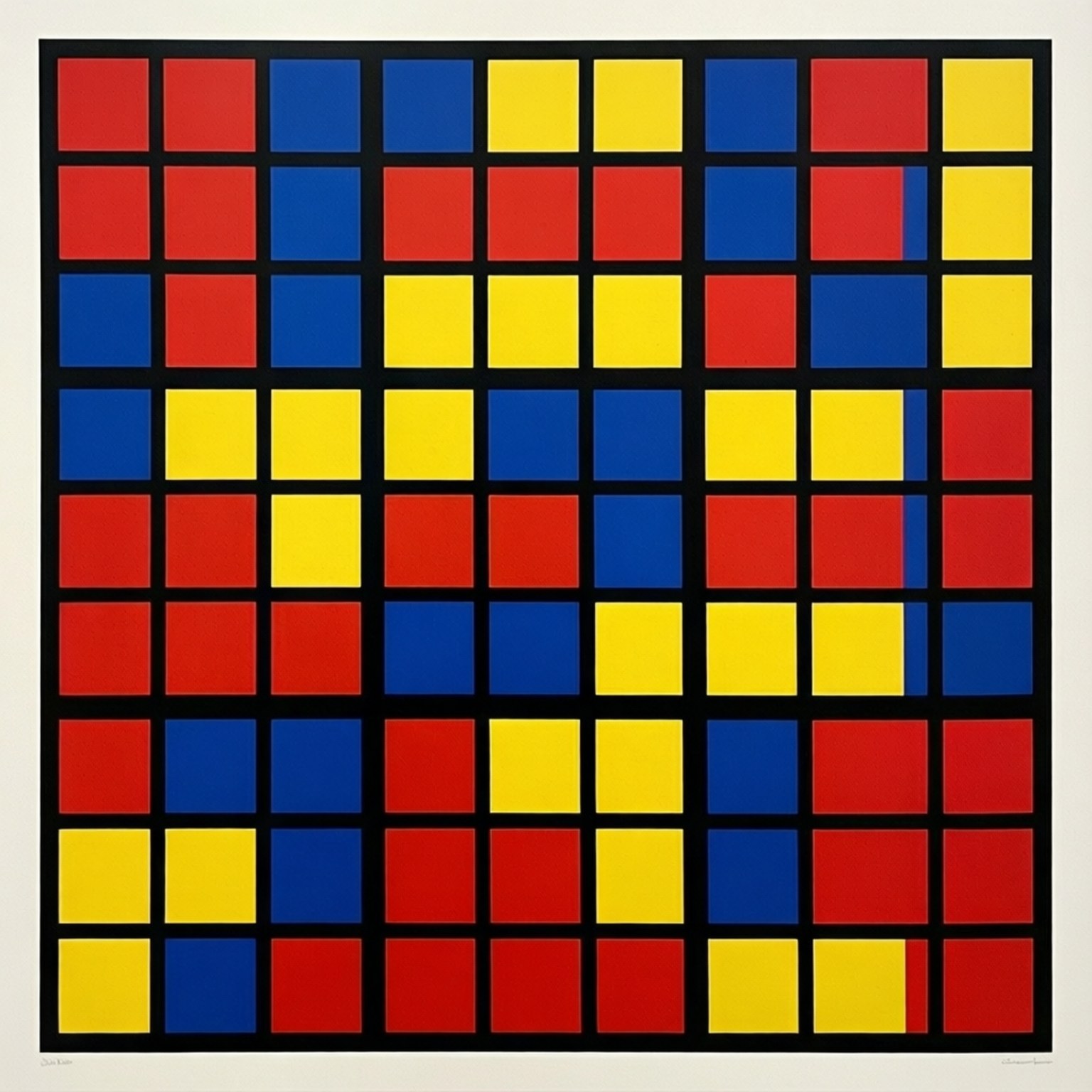 Bauhaus Nege Muurpapier