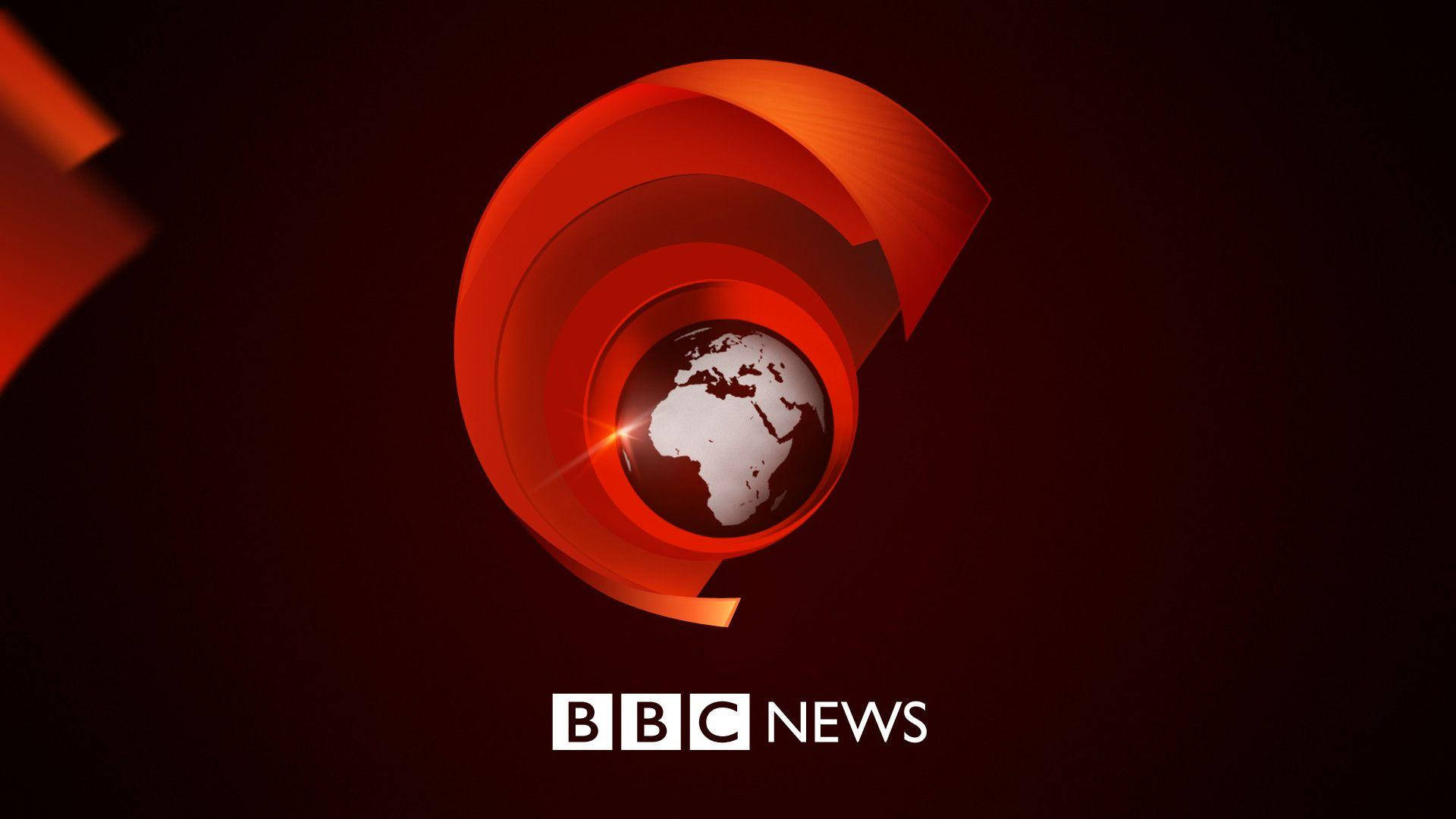 BBC News Rooi Estetika Muurpapier