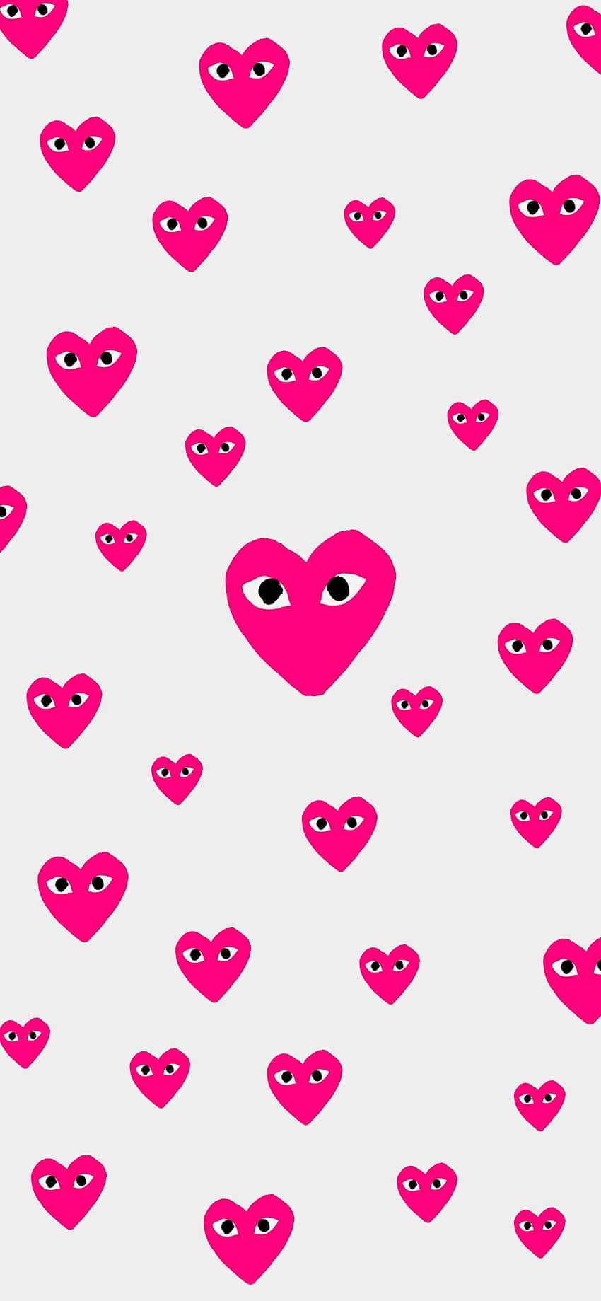 Beeld 'Die Ikoniese CDG-logo teen 'n Wit Agtergrond' Muurpapier