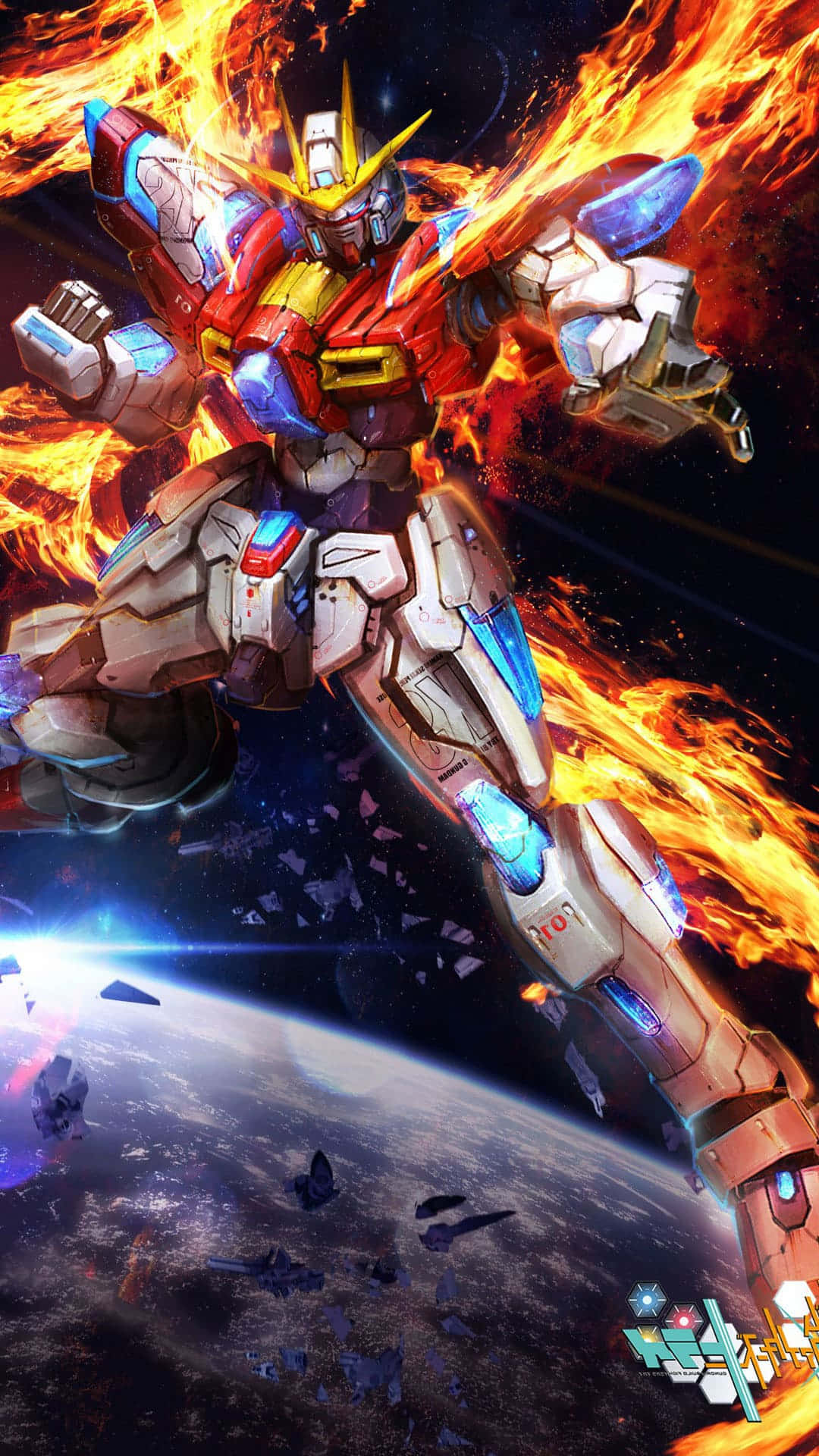 Beeld Die Oorlog van Gevegrobotte: Botsing van die Gundam-krygers Muurpapier