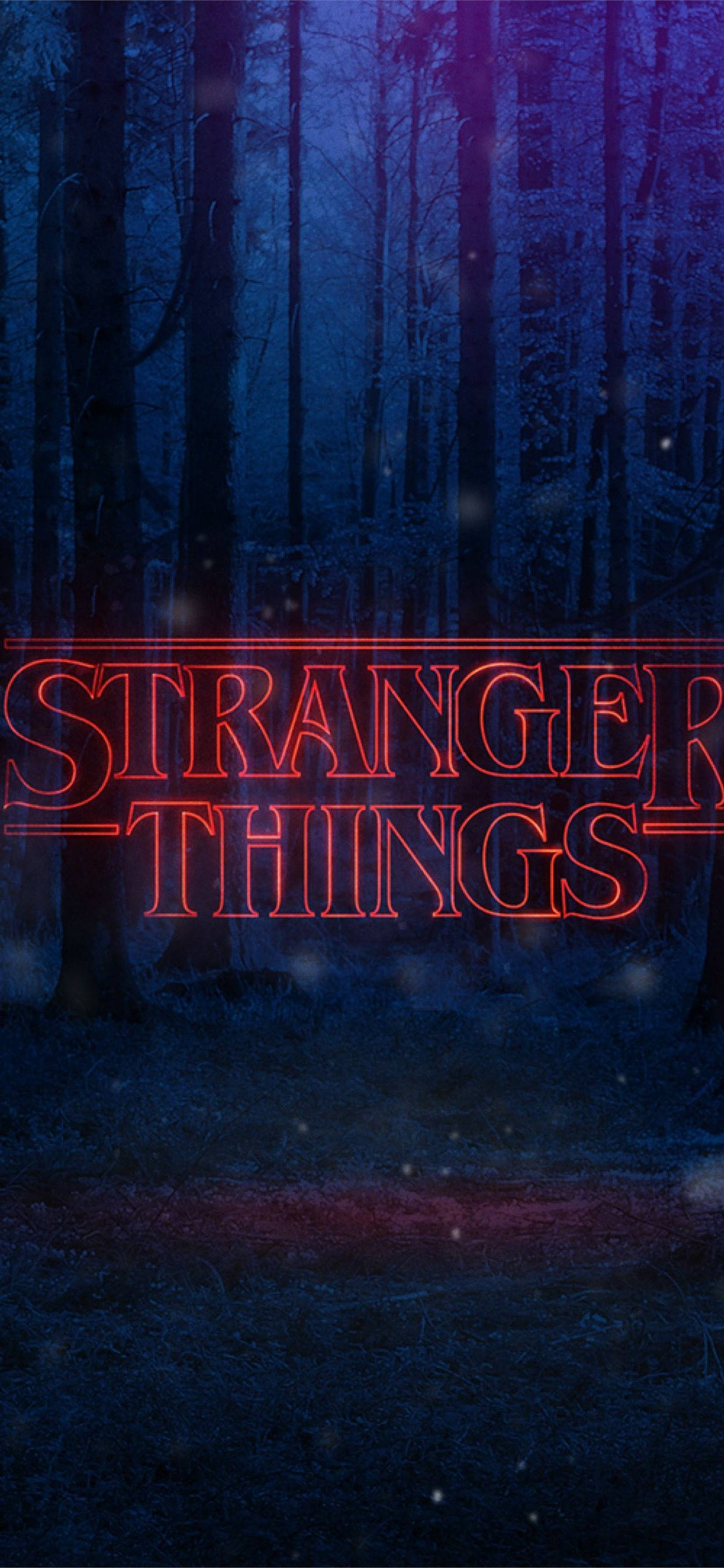 Beeld Estetiese uitsig van die Stranger Things Woud Muurpapier