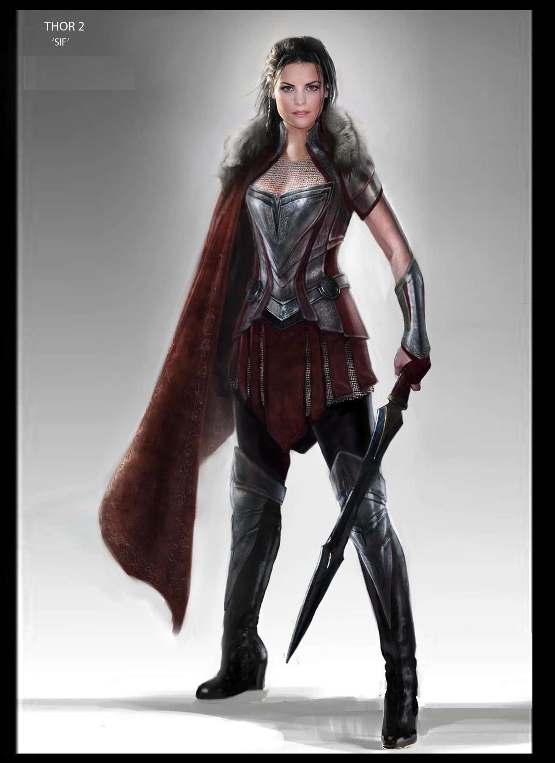 Beeld Lady Sif - Skildmeisie van Asgard Muurpapier