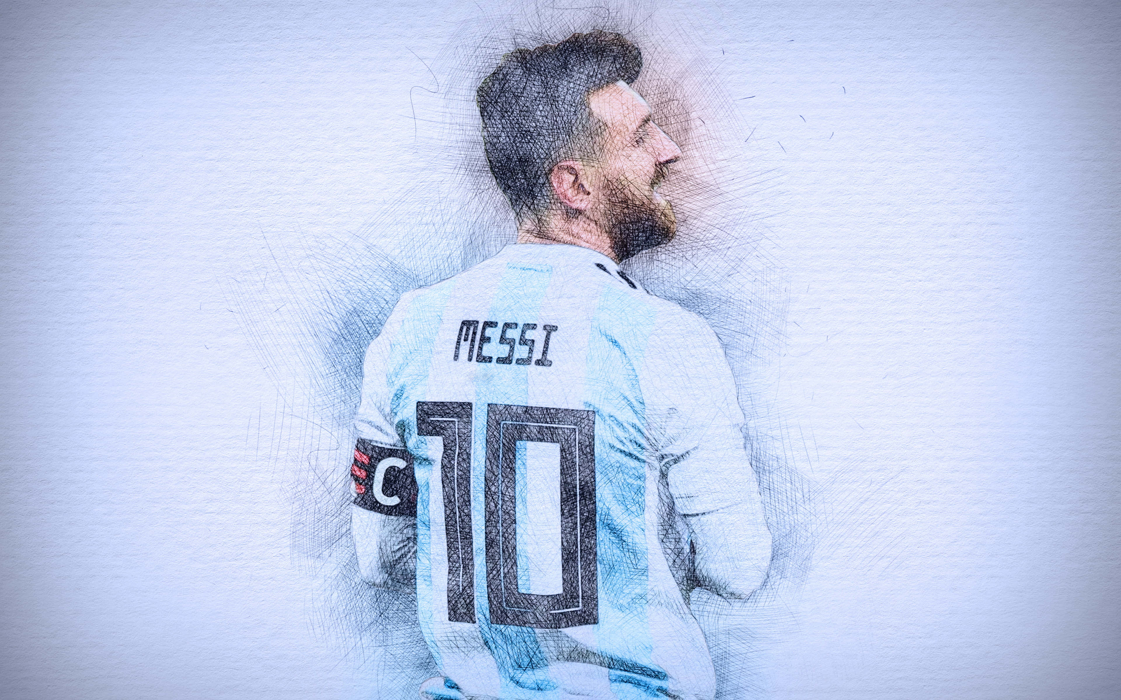 Beeld Lionel Messi - Die Grootste Sokkerspeler van Alle Tye Muurpapier