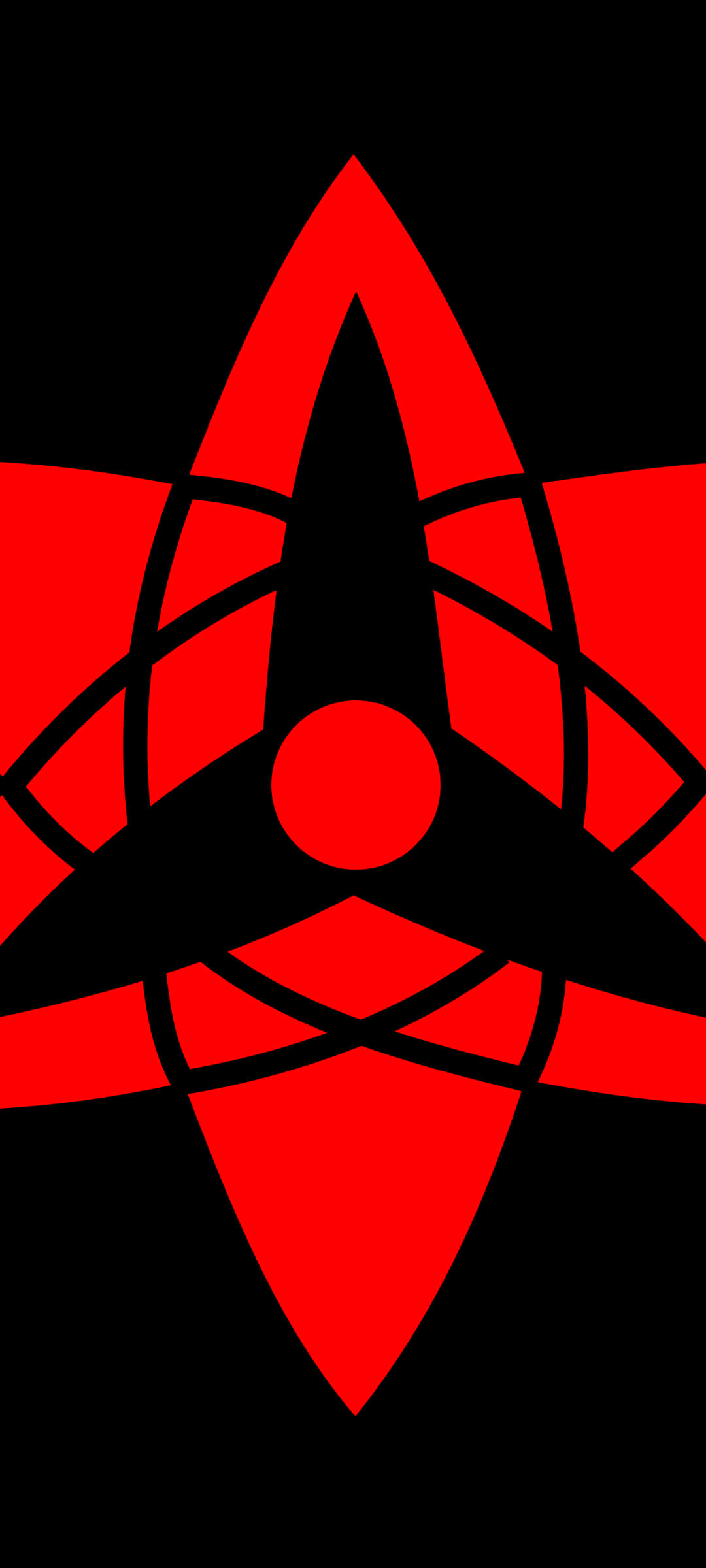 Beeld Mistieke Minimalistiese Sharingan Muurpapier