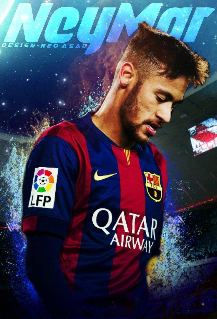Neymar Jr. Verf-ontwerpe-agtergrond.