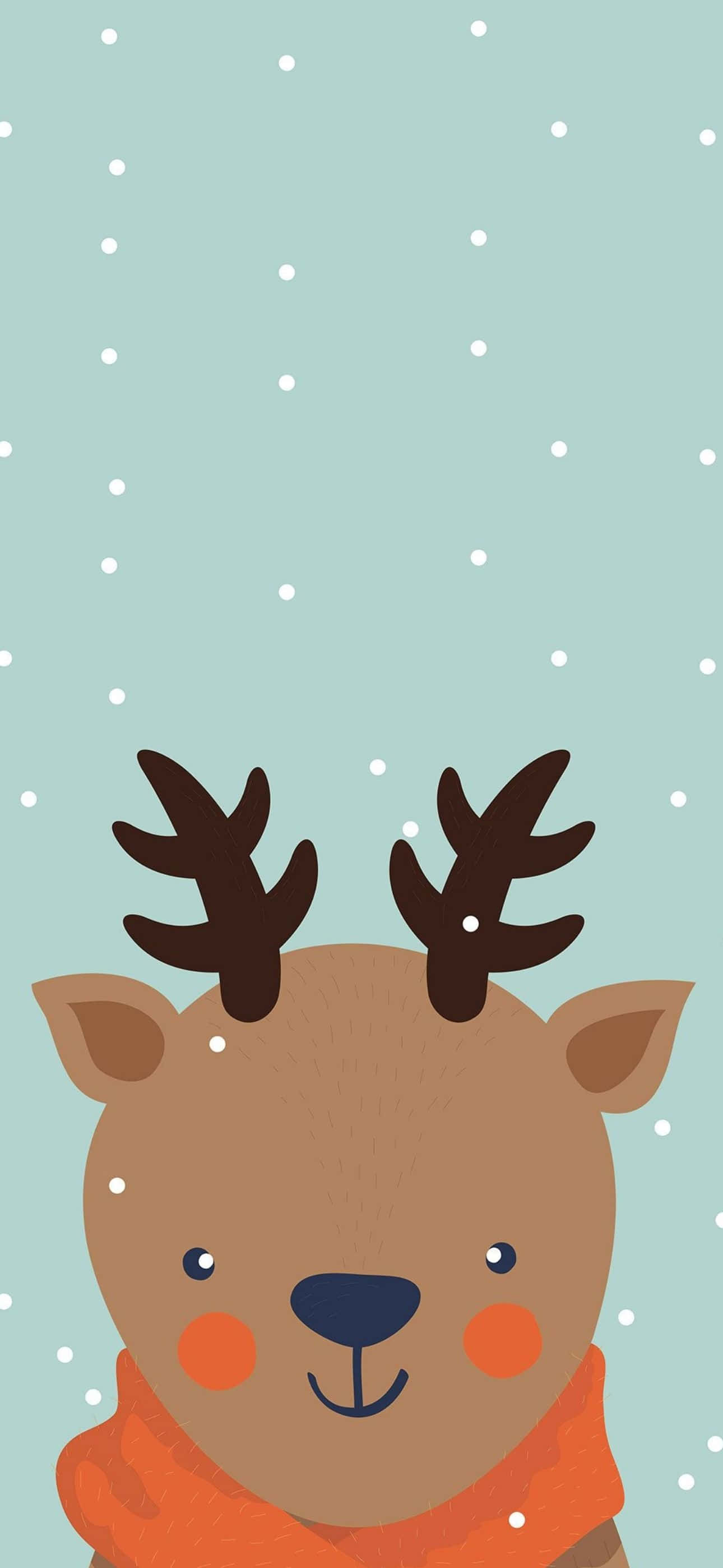 Beeld Vier die Feestyd met 'n Kersfees-iPhone Muurpapier