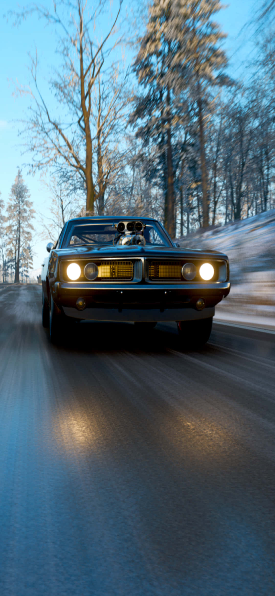 Gaan op 'n onvergeetlike resiesreis met die pragtige Forza Horizon 4 op die kragtige iPhone Xs. Muurpapier