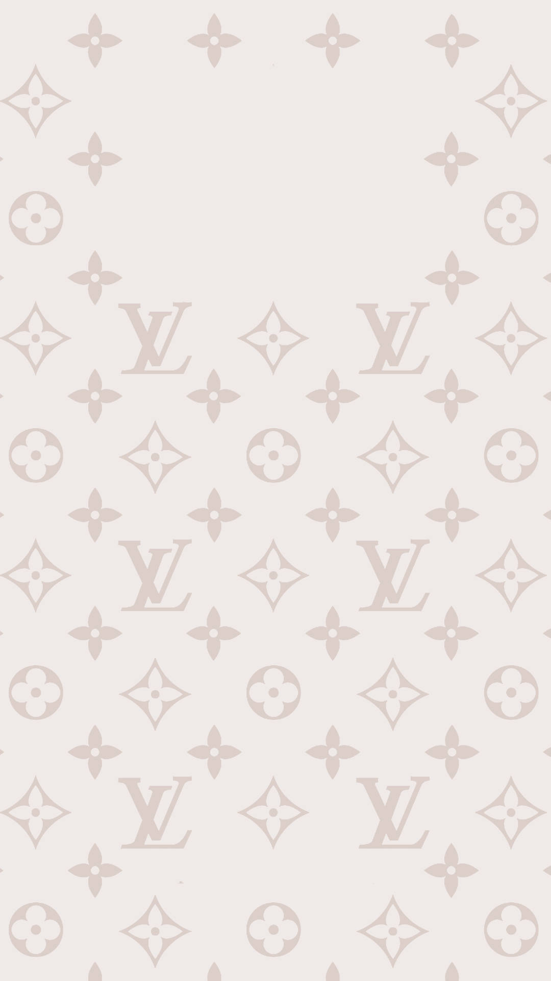 Beige Estetiese Louis Vuitton Foon Muurpapier