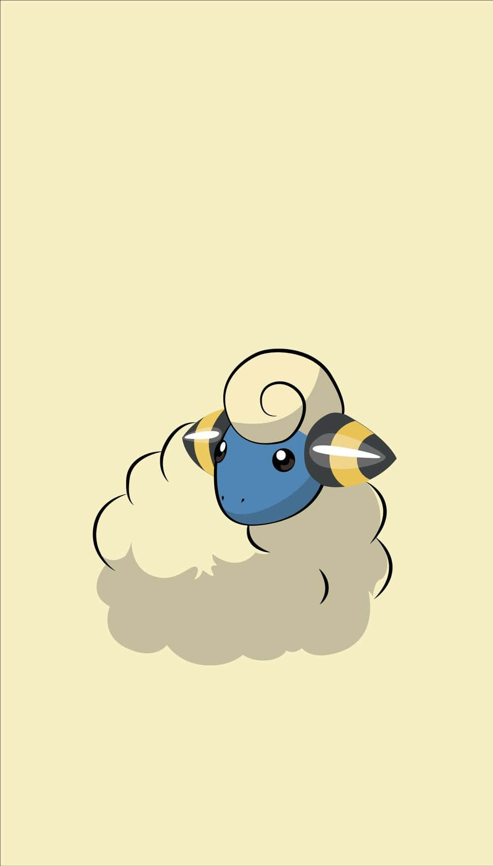 Beige Estetiese Mareep Muurpapier
